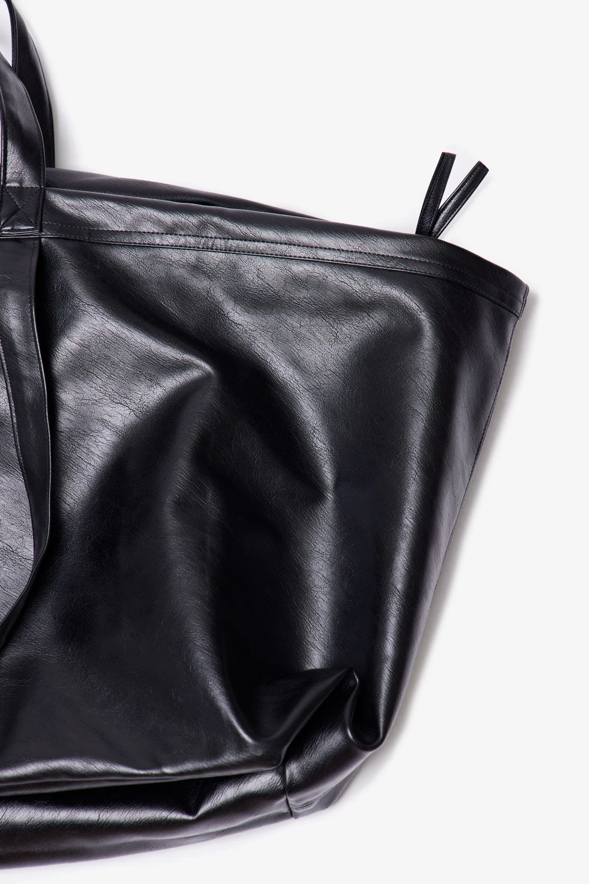 Leather Weekender Bag - Black - Image 3