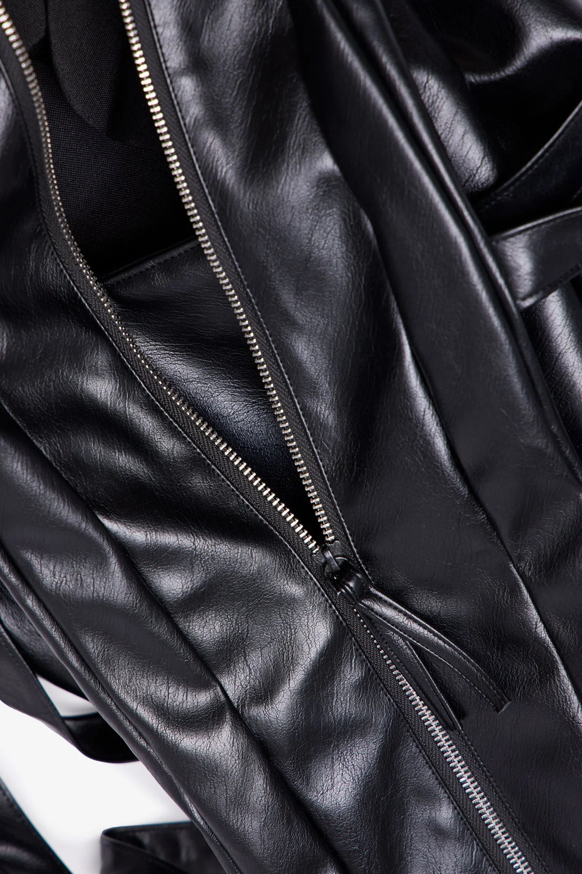 Leather Weekender Bag - Black - Image 4