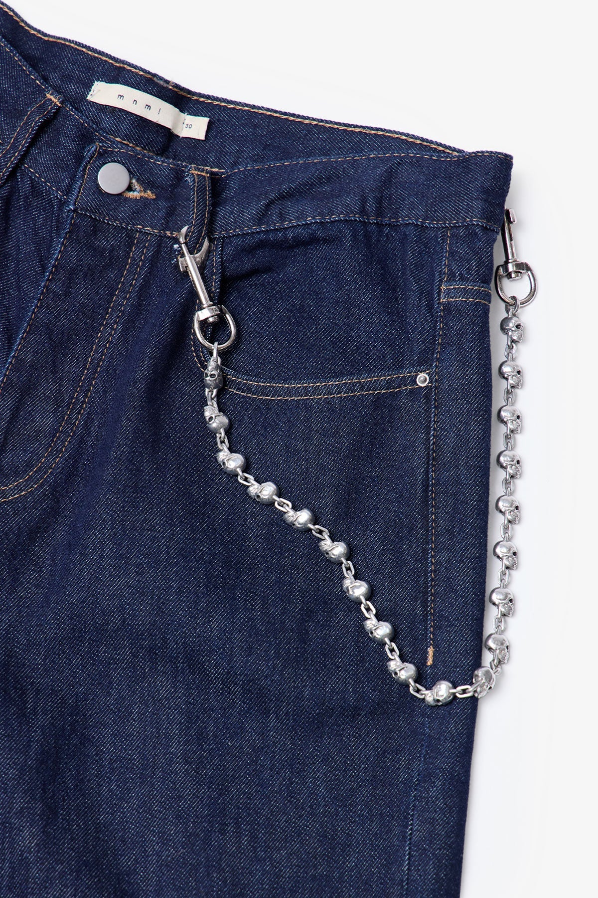 Skull Wallet Chain - Silver - Image 4