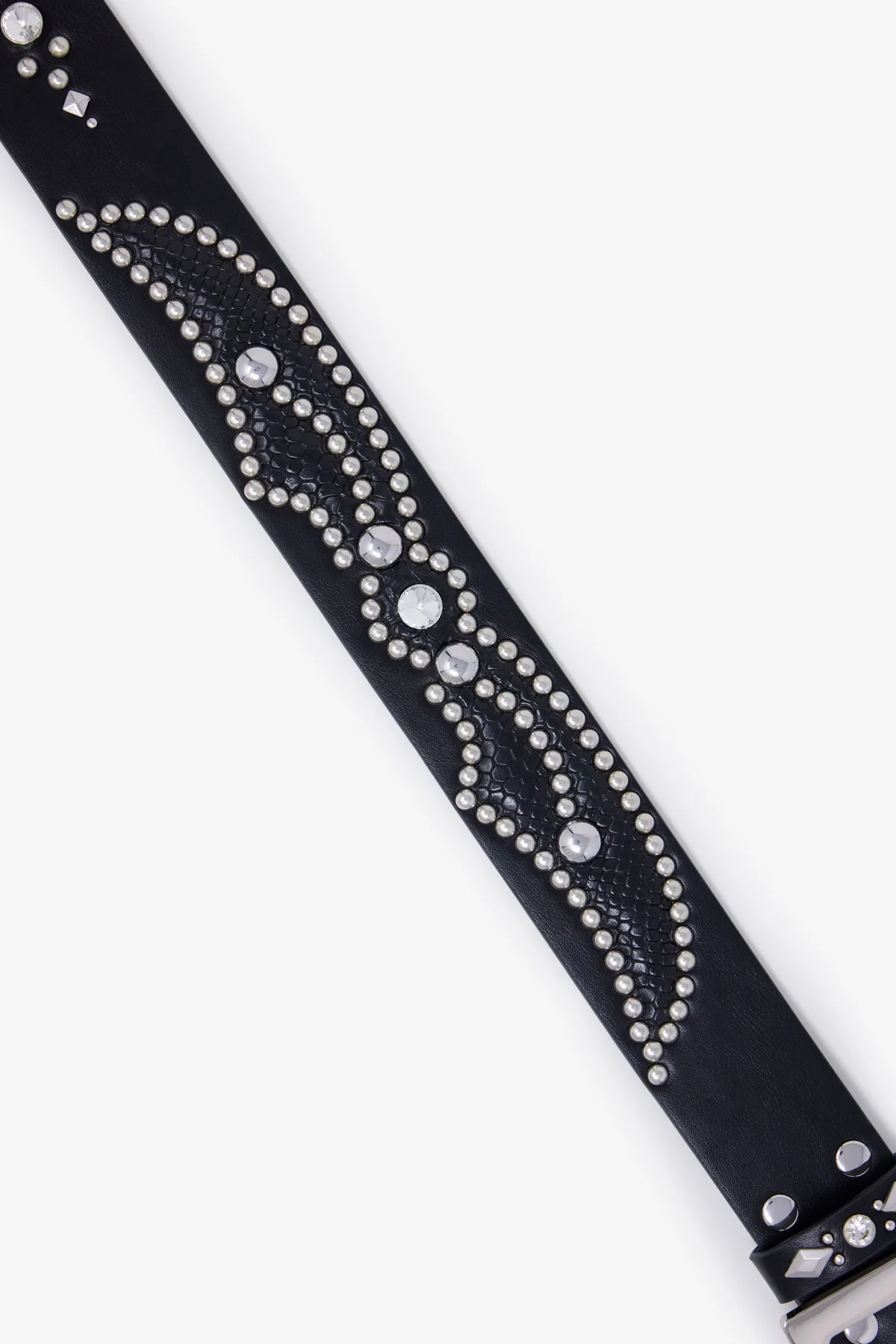 Vintage Python Belt - Black/Black - Image 4