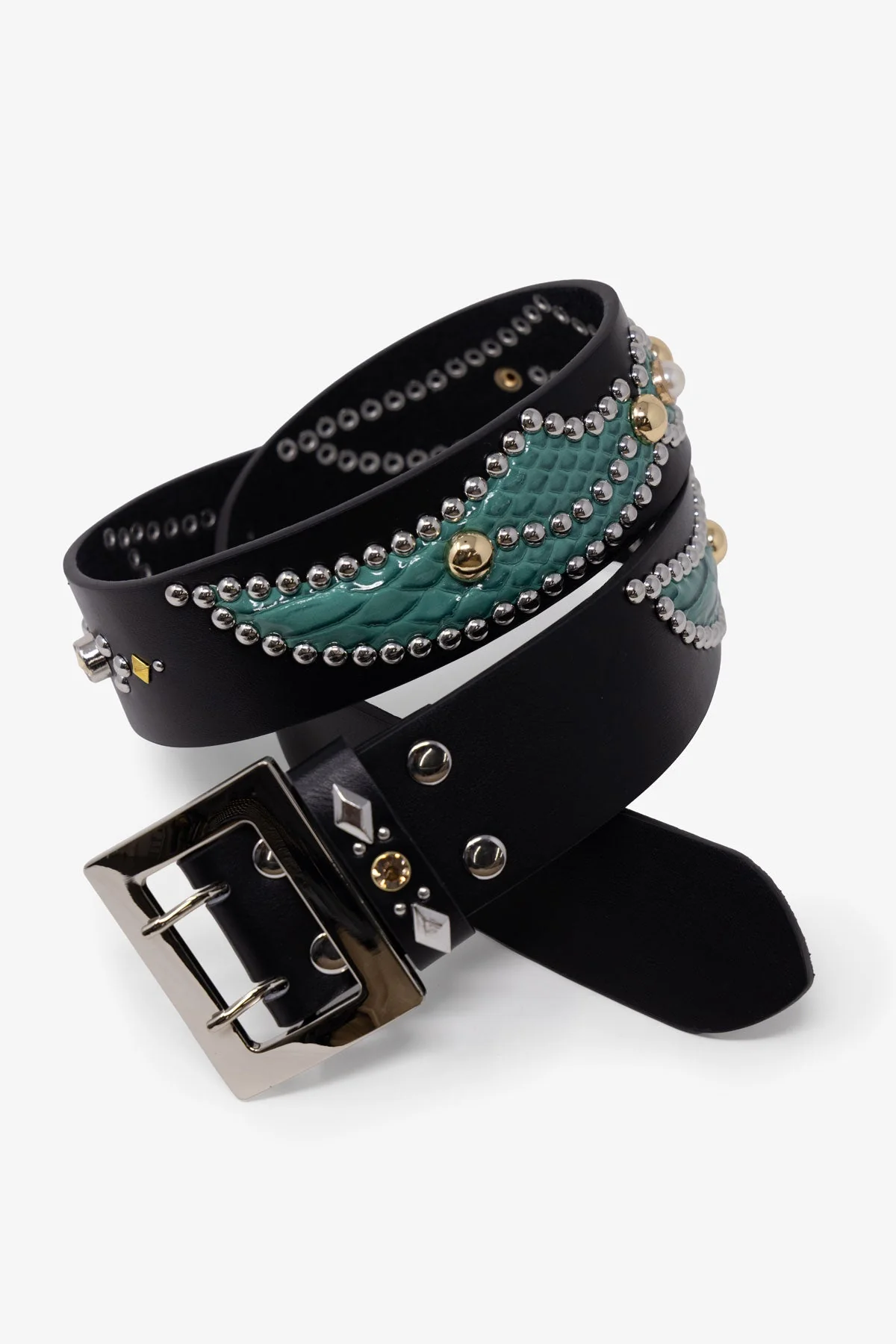 Vintage Python Belt - Black - Image 2