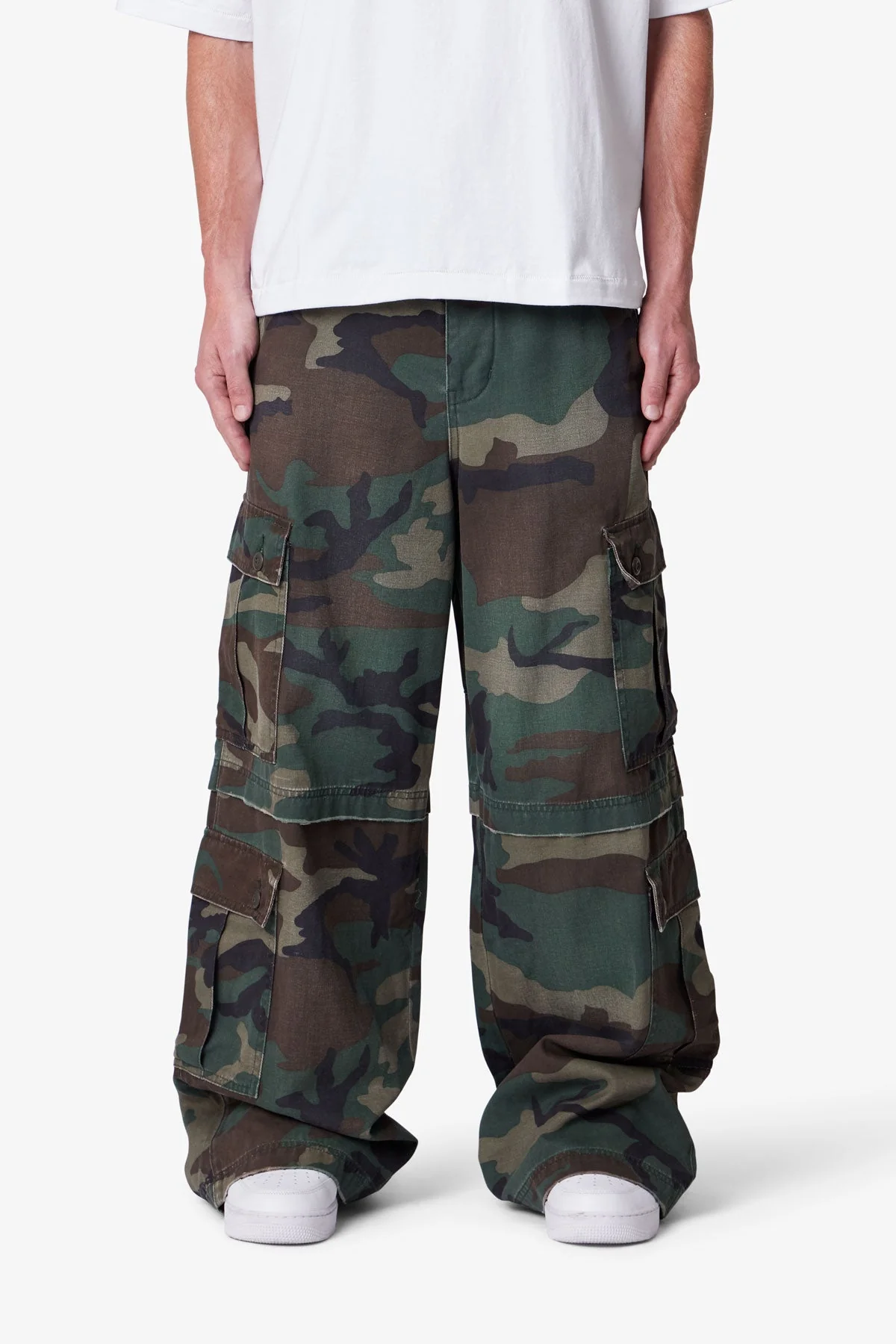 Baggy Rave Cargo Pants - Camo - Image 2