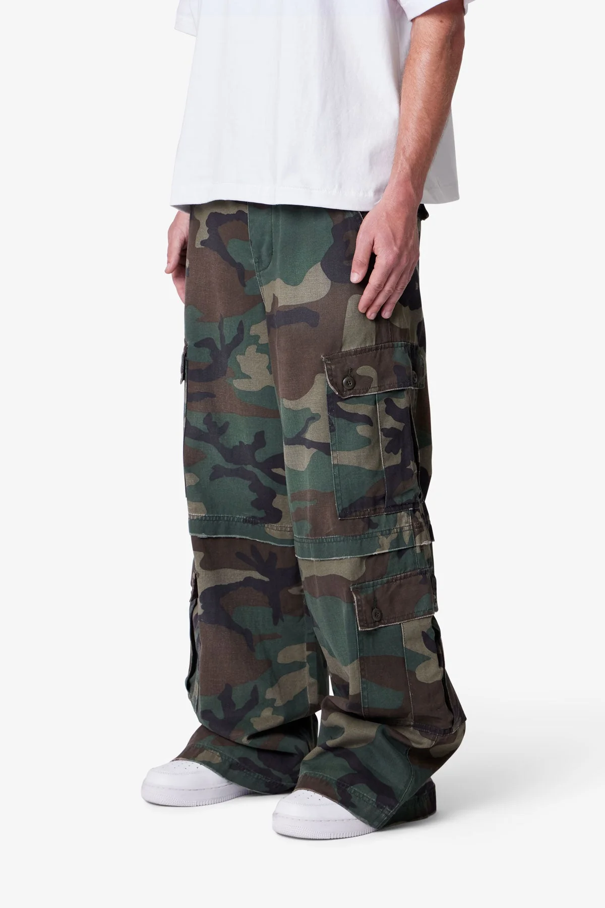 Baggy Rave Cargo Pants - Camo - Image 3
