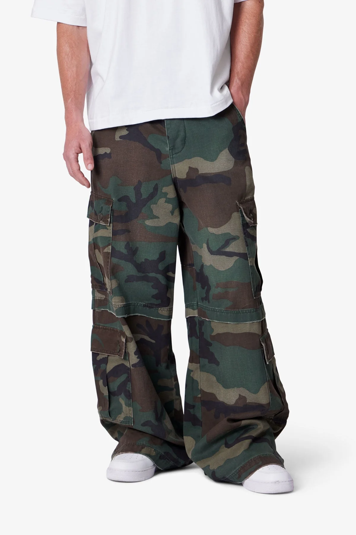 Baggy Rave Cargo Pants - Camo - Image 6
