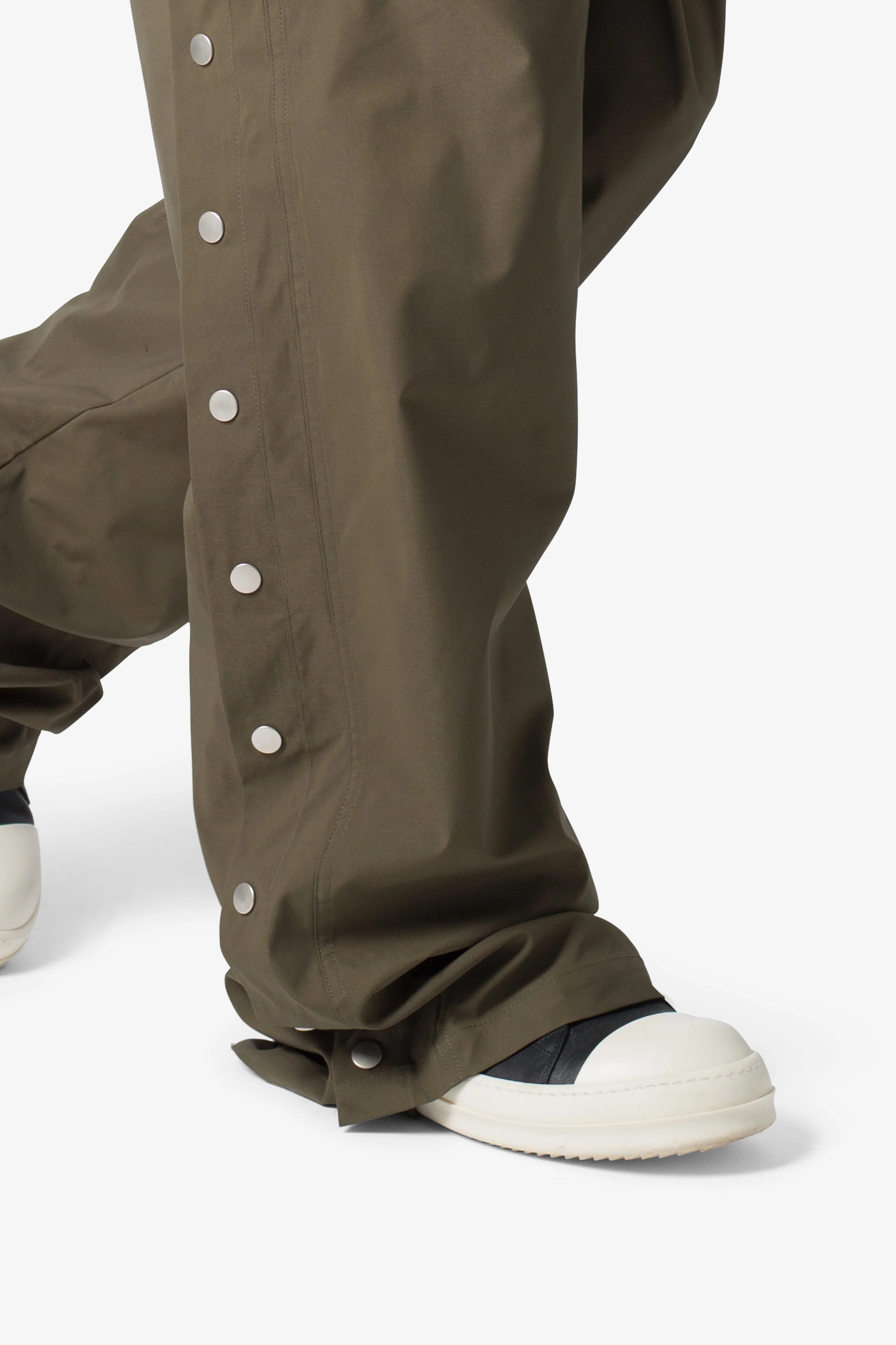 Side Snap Nylon Pants - Olive - Image 8
