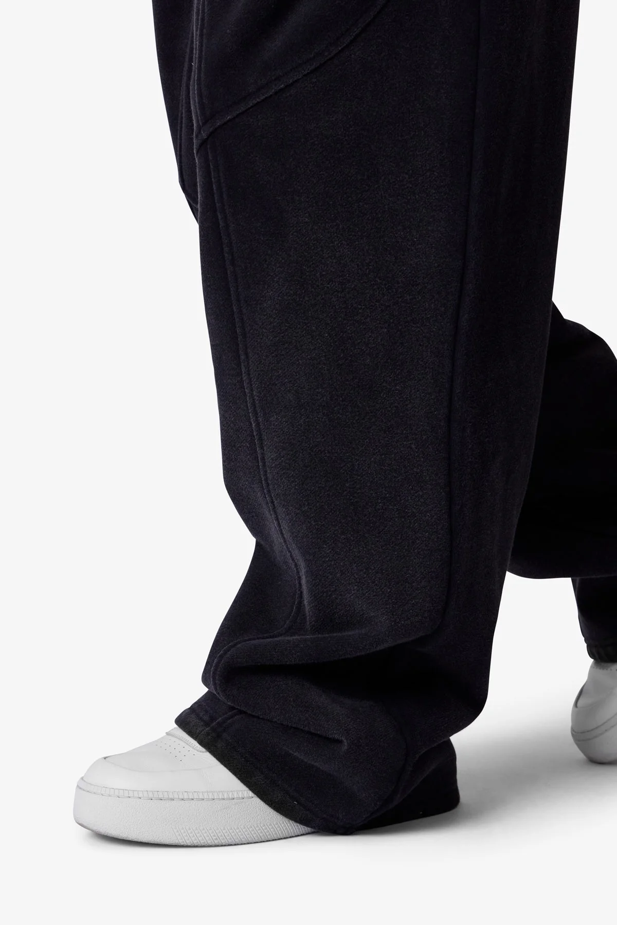 Cross Seamed Sweatpants - Washed Black - Image 7