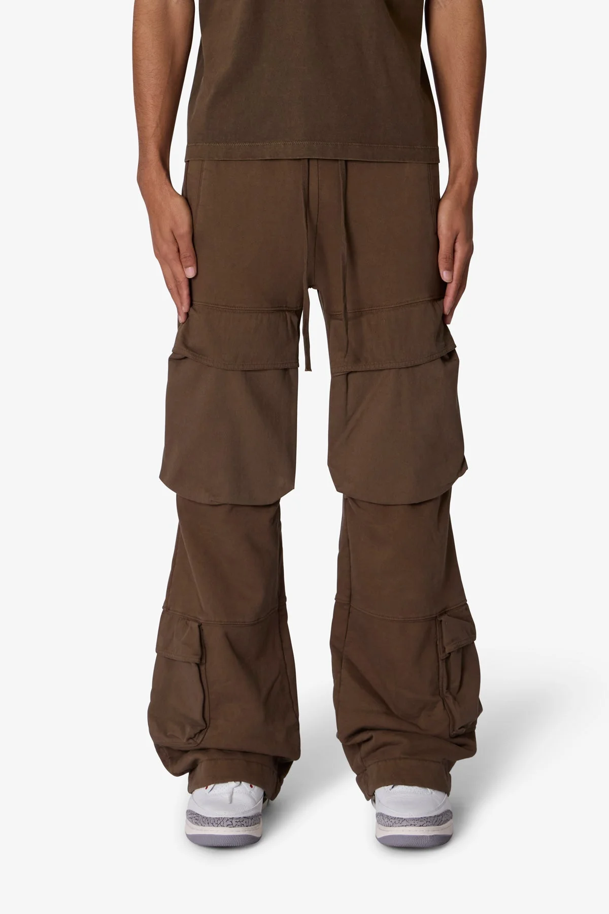 Front Cargo Sweatpants - Olive - Image 2