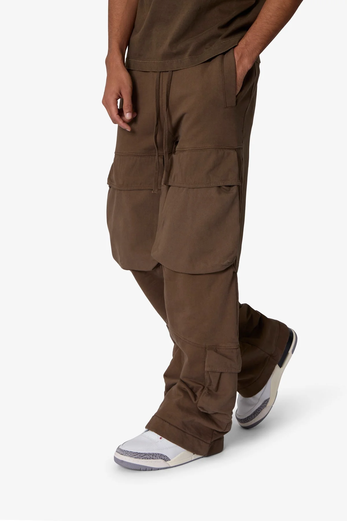 Front Cargo Sweatpants - Olive - Image 6