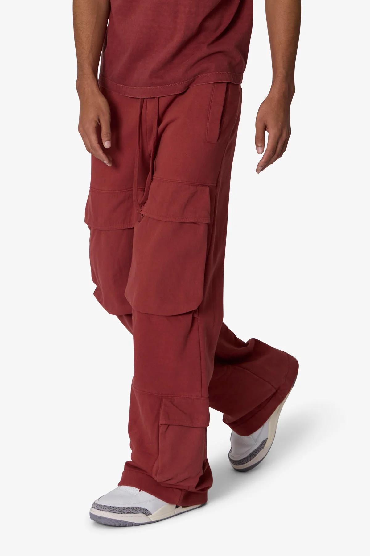 Front Cargo Sweatpants - Rust - Image 6