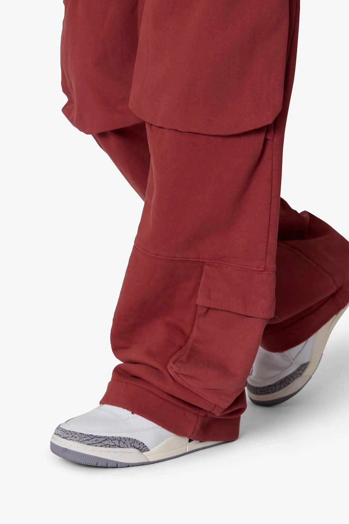 Front Cargo Sweatpants - Rust - Image 7