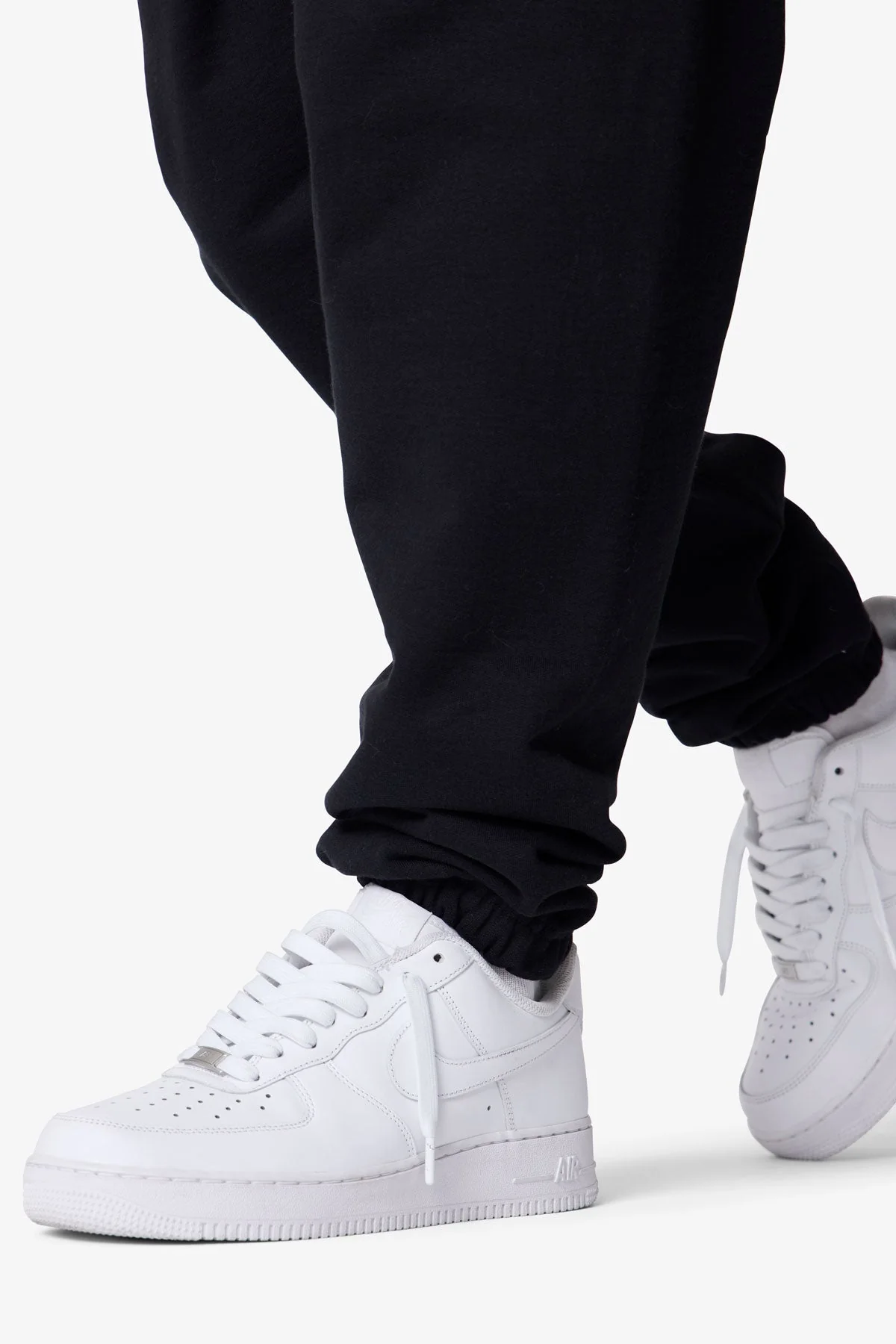 Heavy Basic Sweatpants - Black - Image 7
