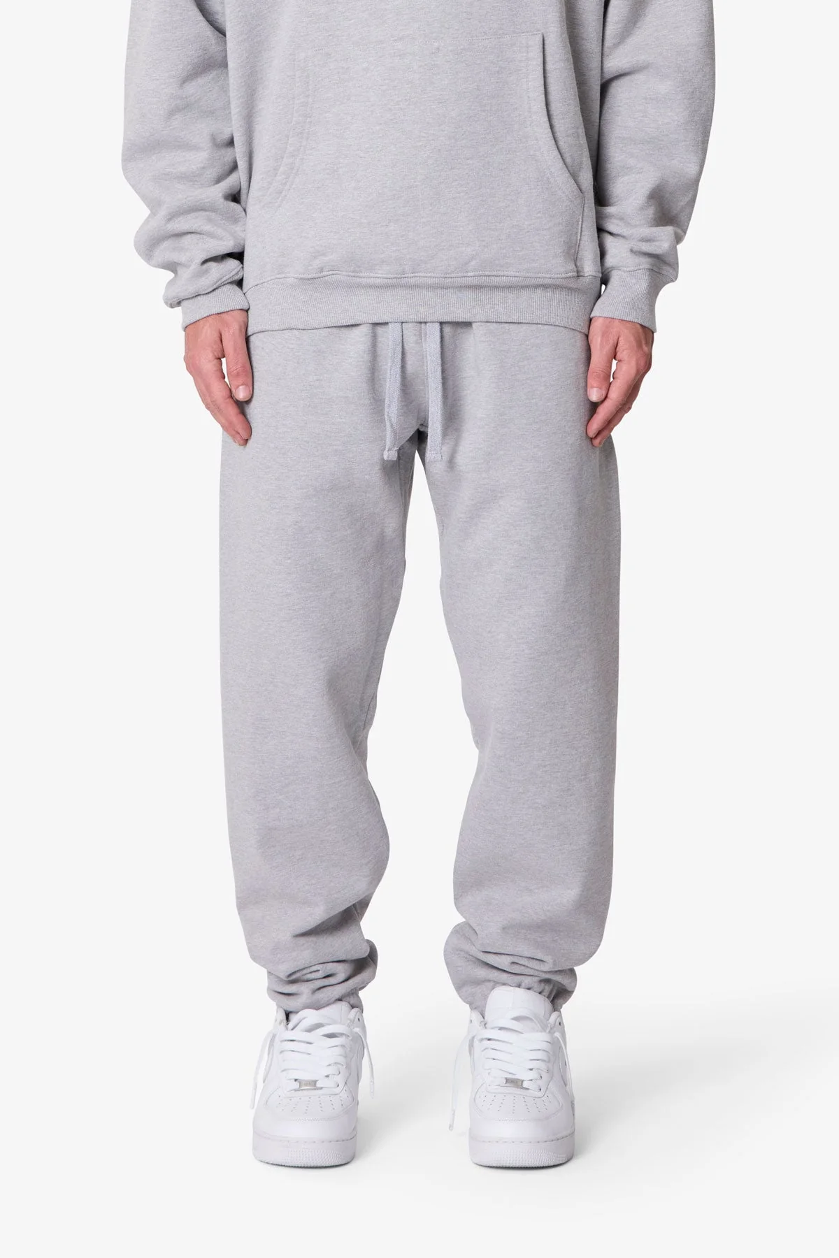 Heavy Basic Sweatpants - Marled Grey - Image 2
