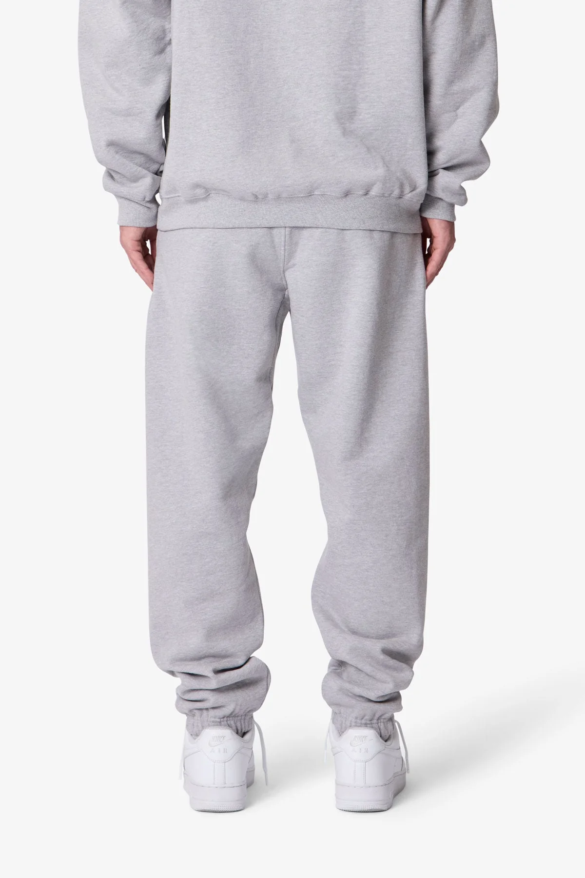 Heavy Basic Sweatpants - Marled Grey - Image 5