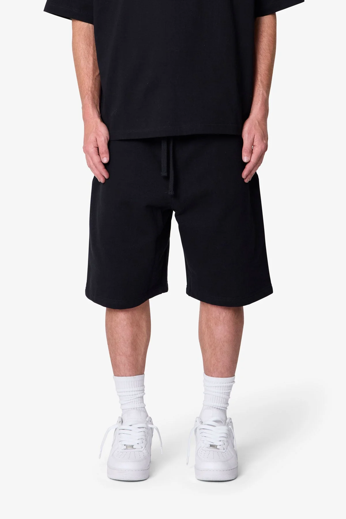 Heavy Basic Sweatshorts - Black - Image 2