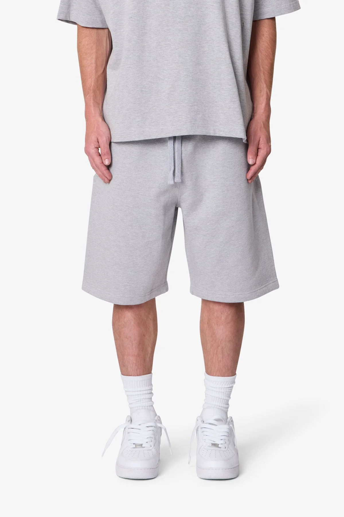 Heavy Basic Sweatshorts - Marled Grey - Image 2