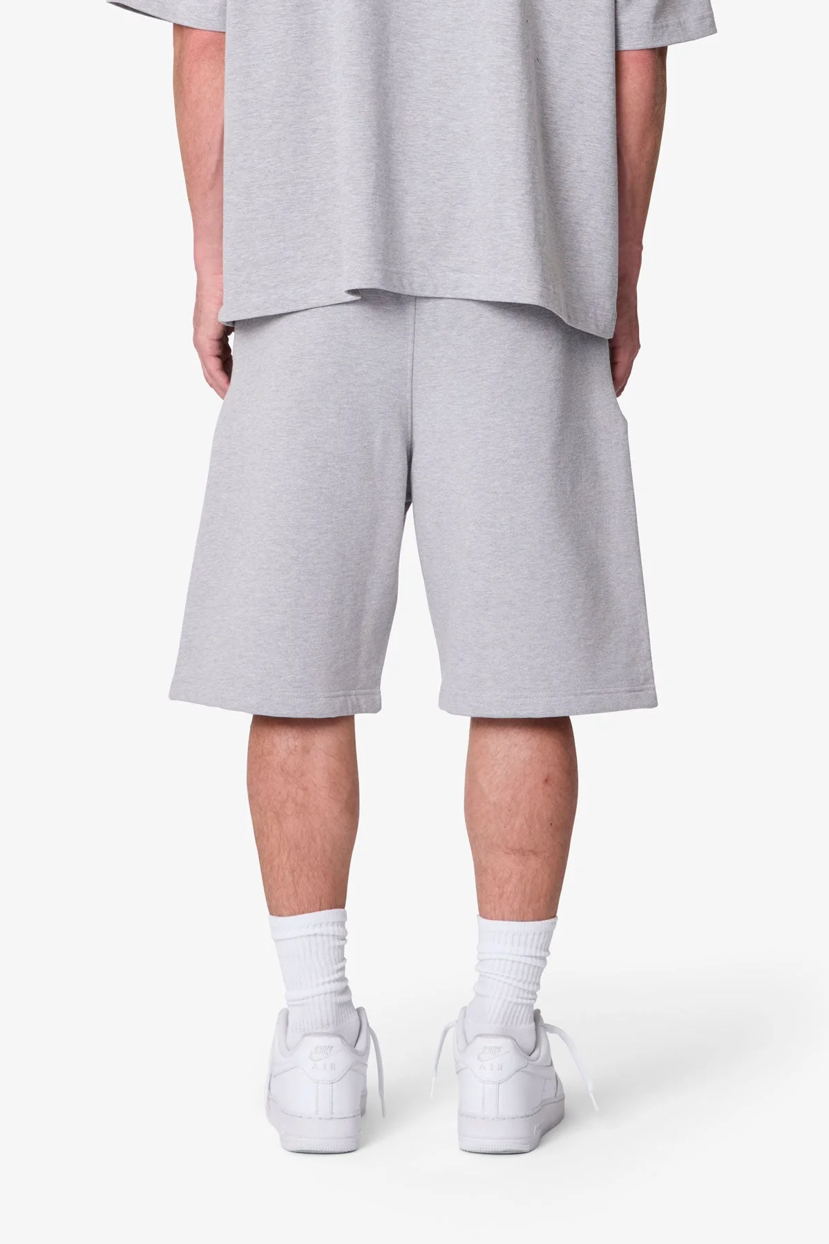 Heavy Basic Sweatshorts - Marled Grey - Image 5