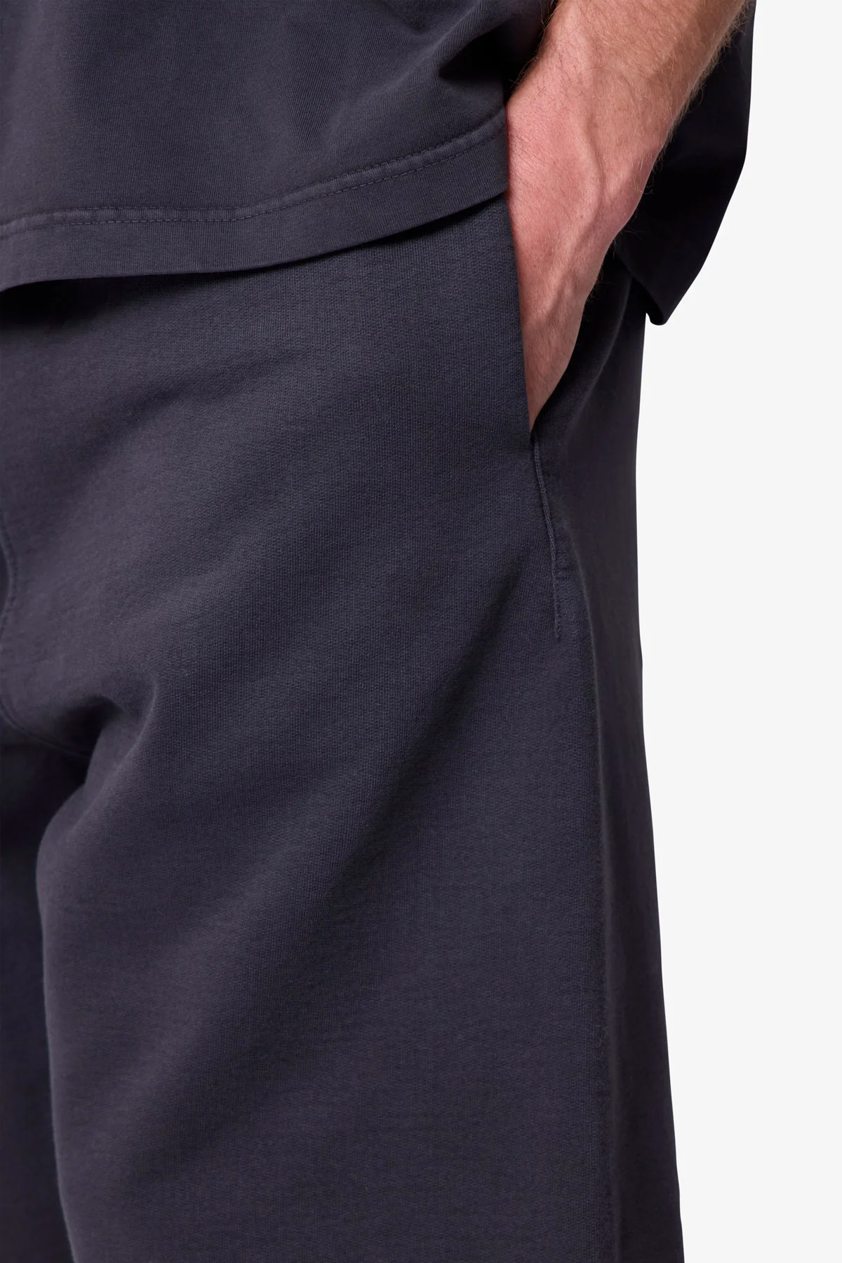 Heavy Basic Sweatshorts - Washed Black - Image 7