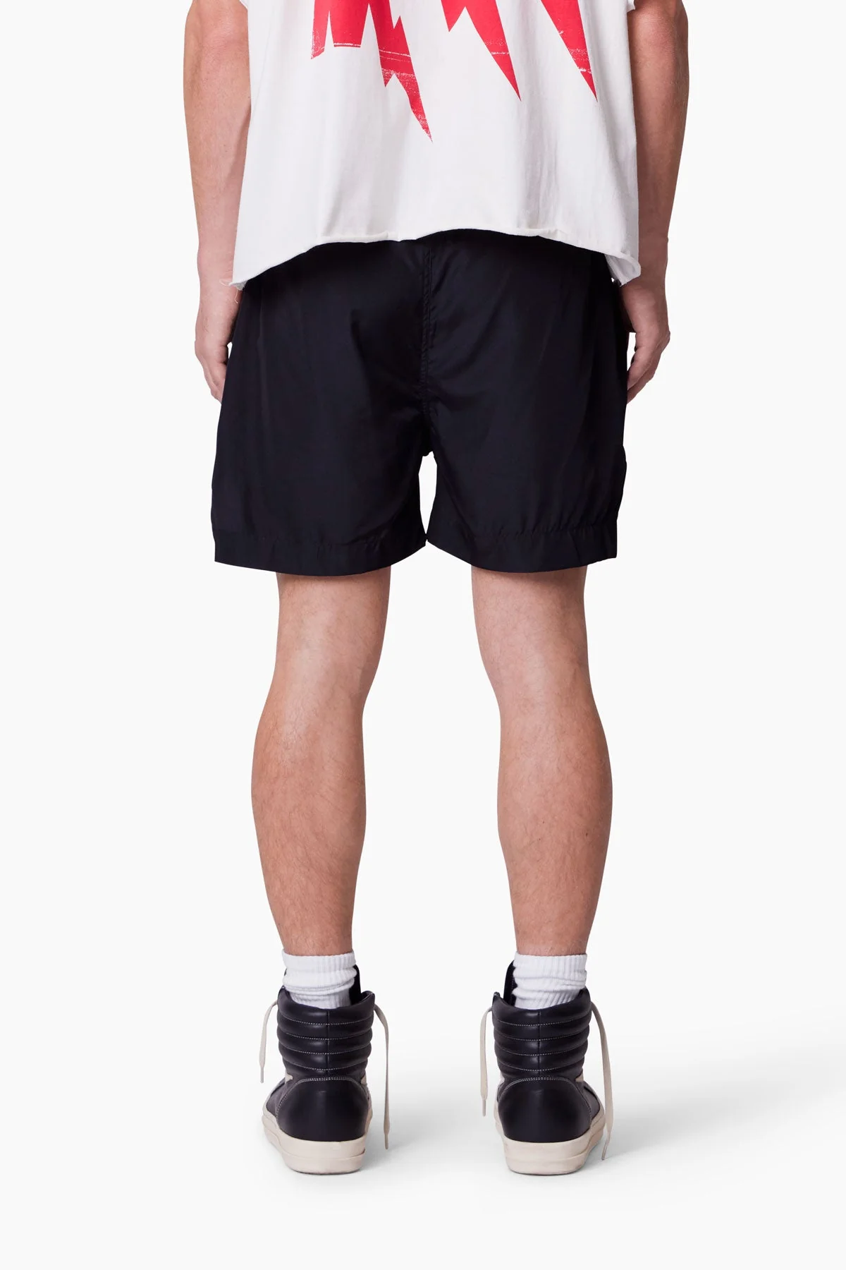 Lightweight Zippered Shorts - Black - Image 5