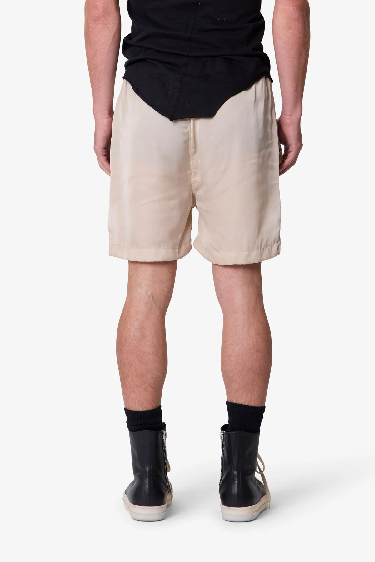 Lightweight Zippered Shorts - Tan - Image 5
