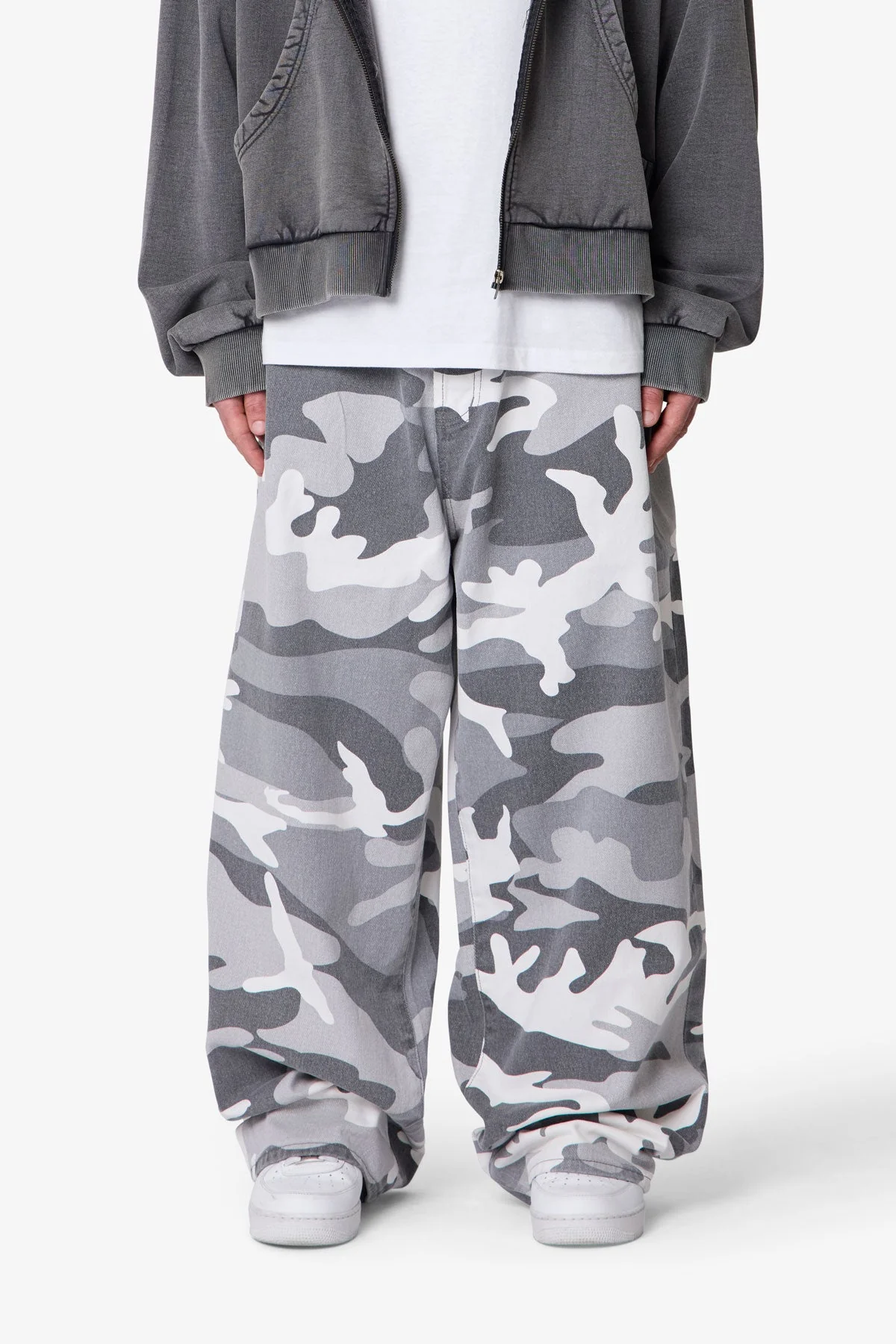 Mega Baggy Pants - Snow Camo - Image 2