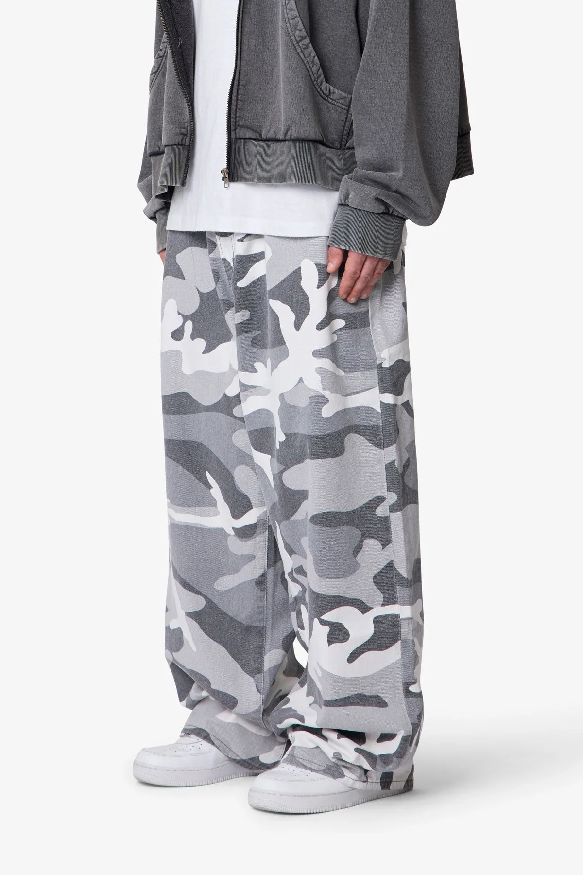 Mega Baggy Pants - Snow Camo - Image 3