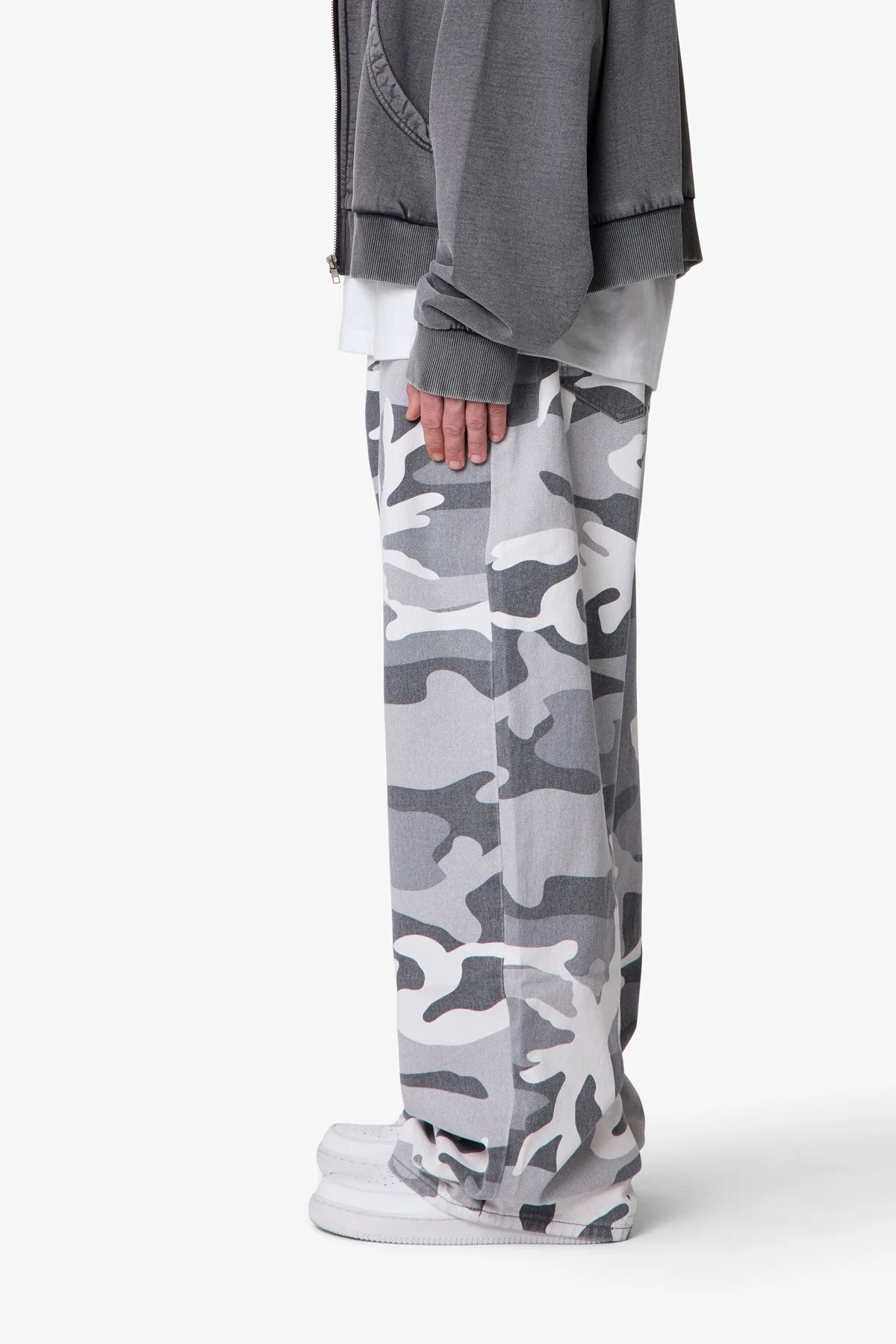 Mega Baggy Pants - Snow Camo - Image 4