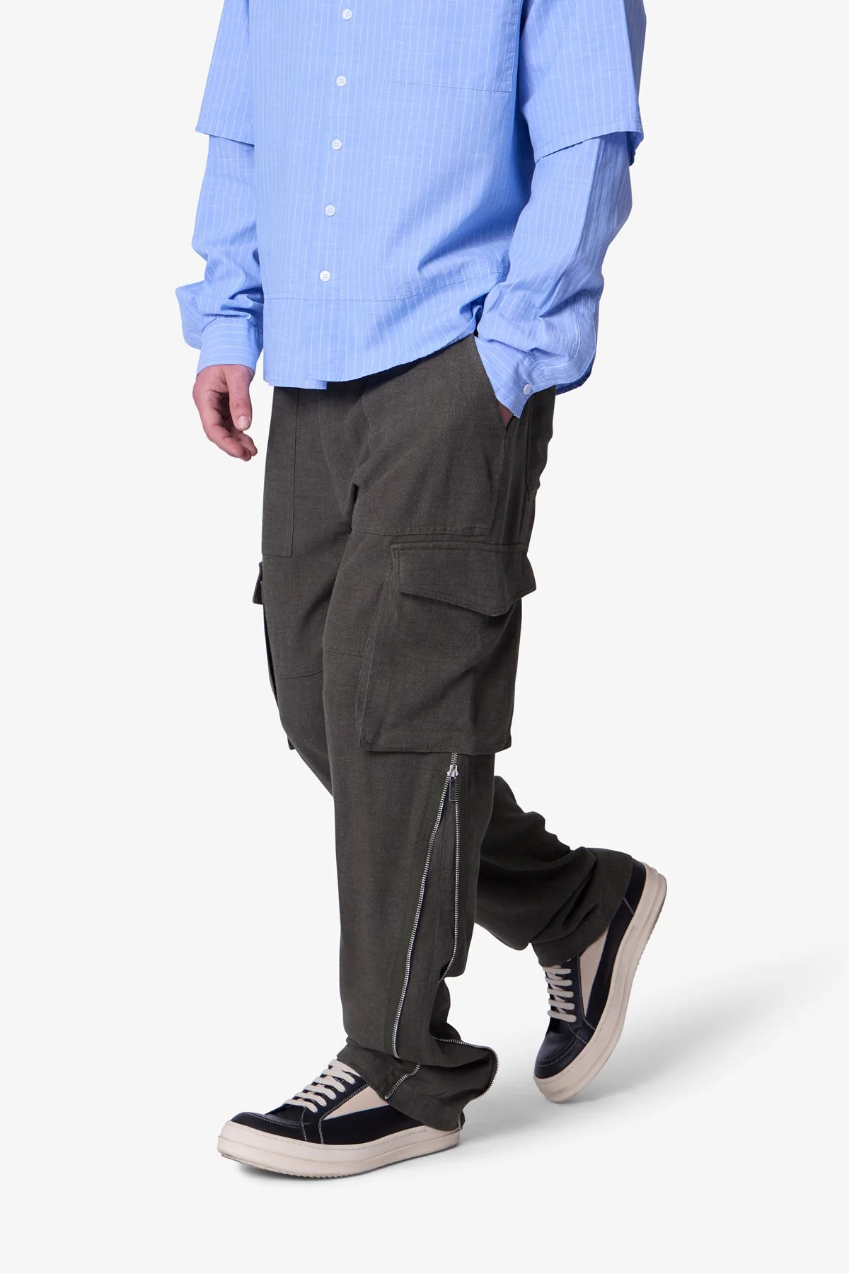 Military Trouser Pants - Olive - Image 6