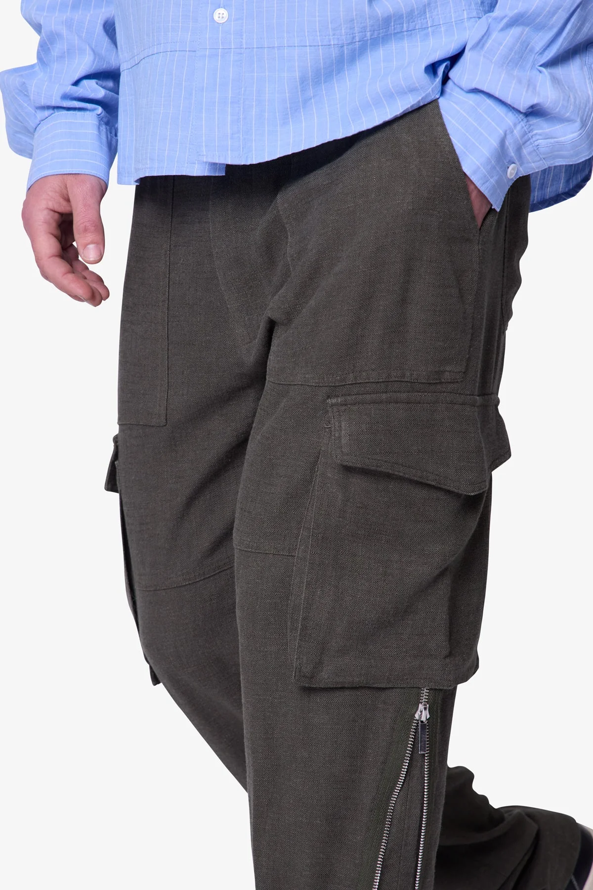 Military Trouser Pants - Olive - Image 7