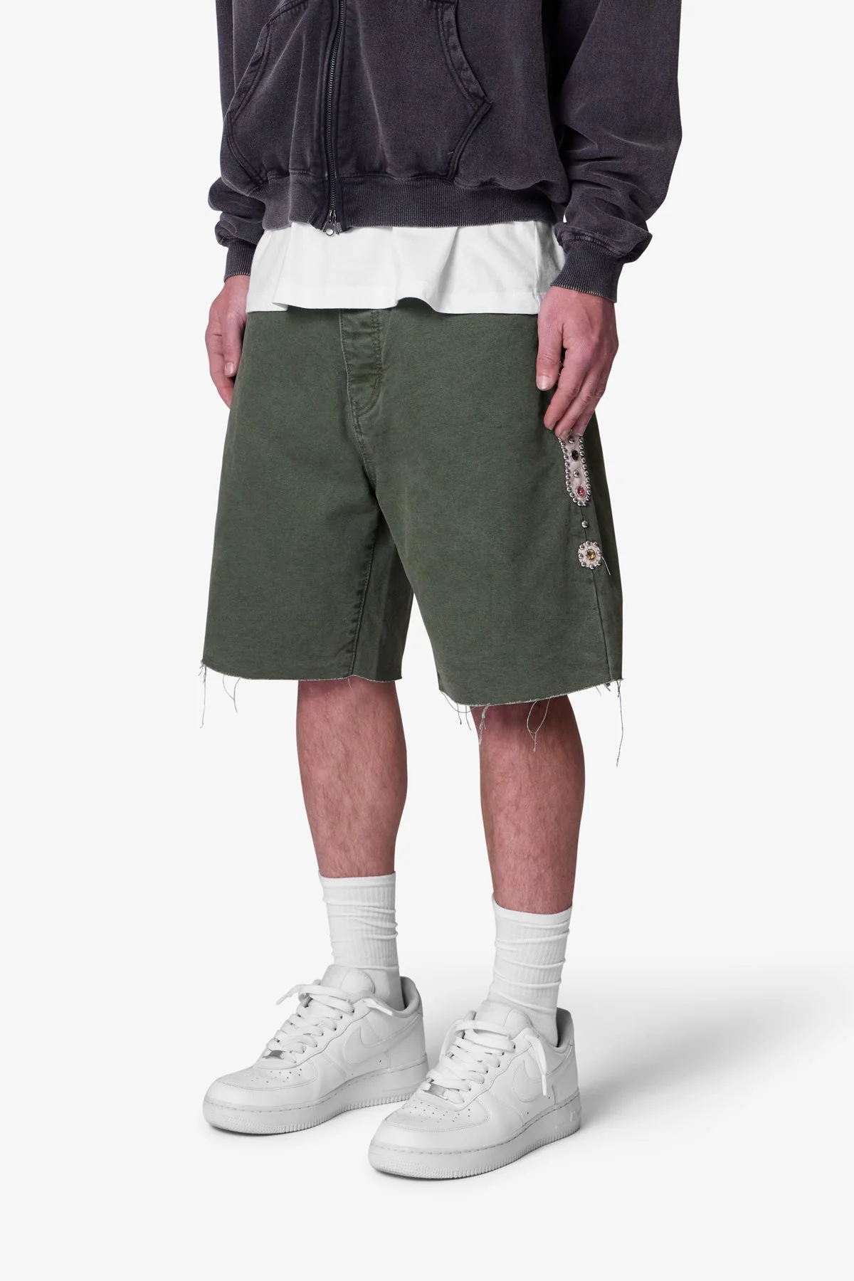 Mojave Canvas Shorts - Olive - Image 4