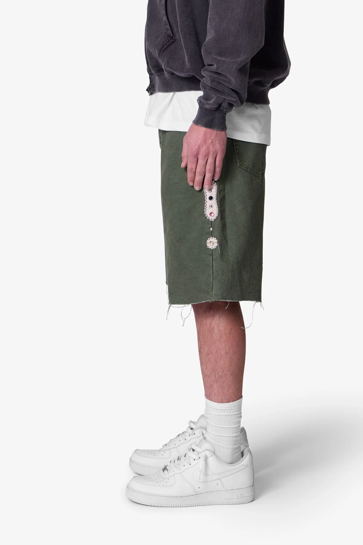 Mojave Canvas Shorts - Olive - Image 5
