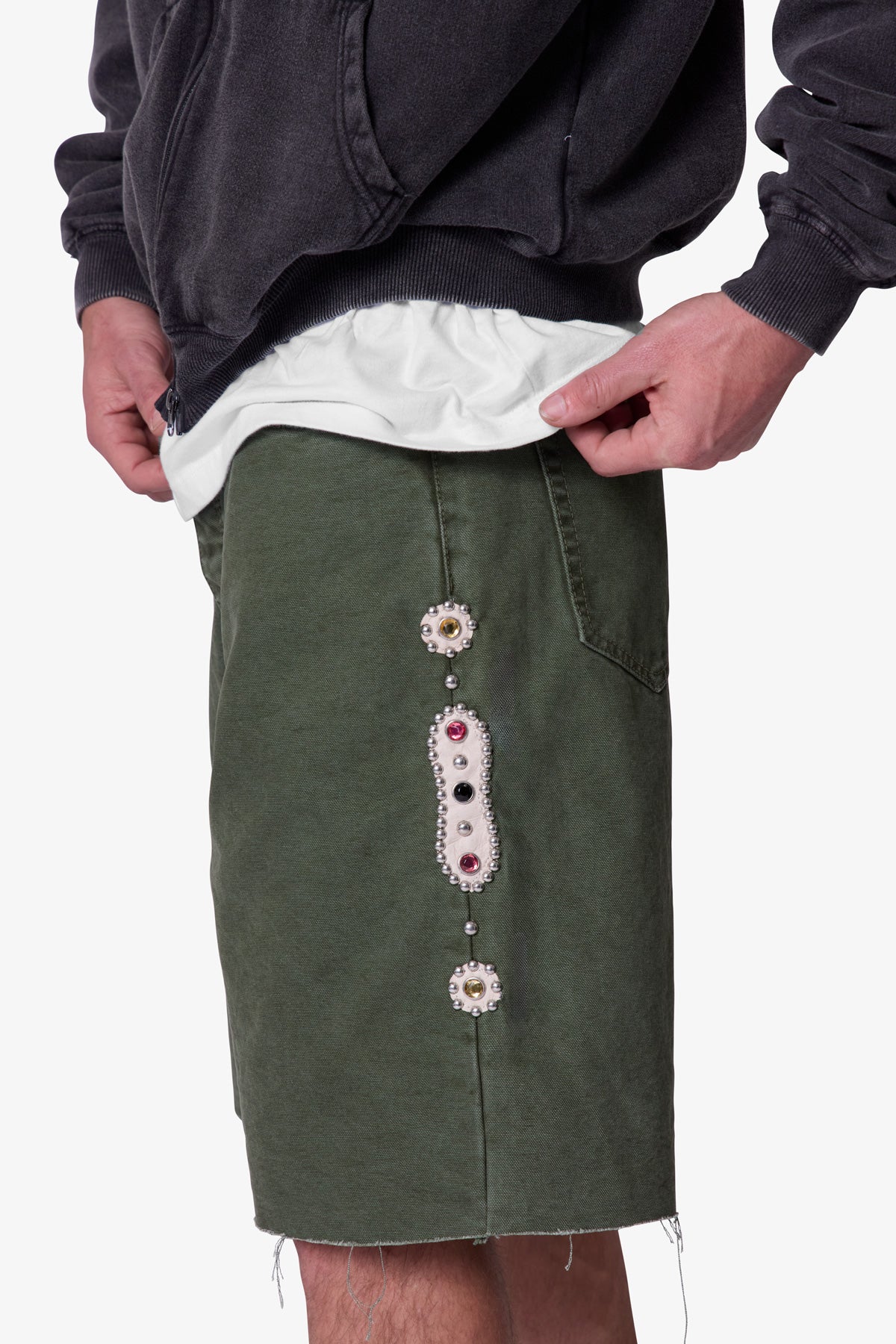 Mojave Canvas Shorts - Olive - Image 7