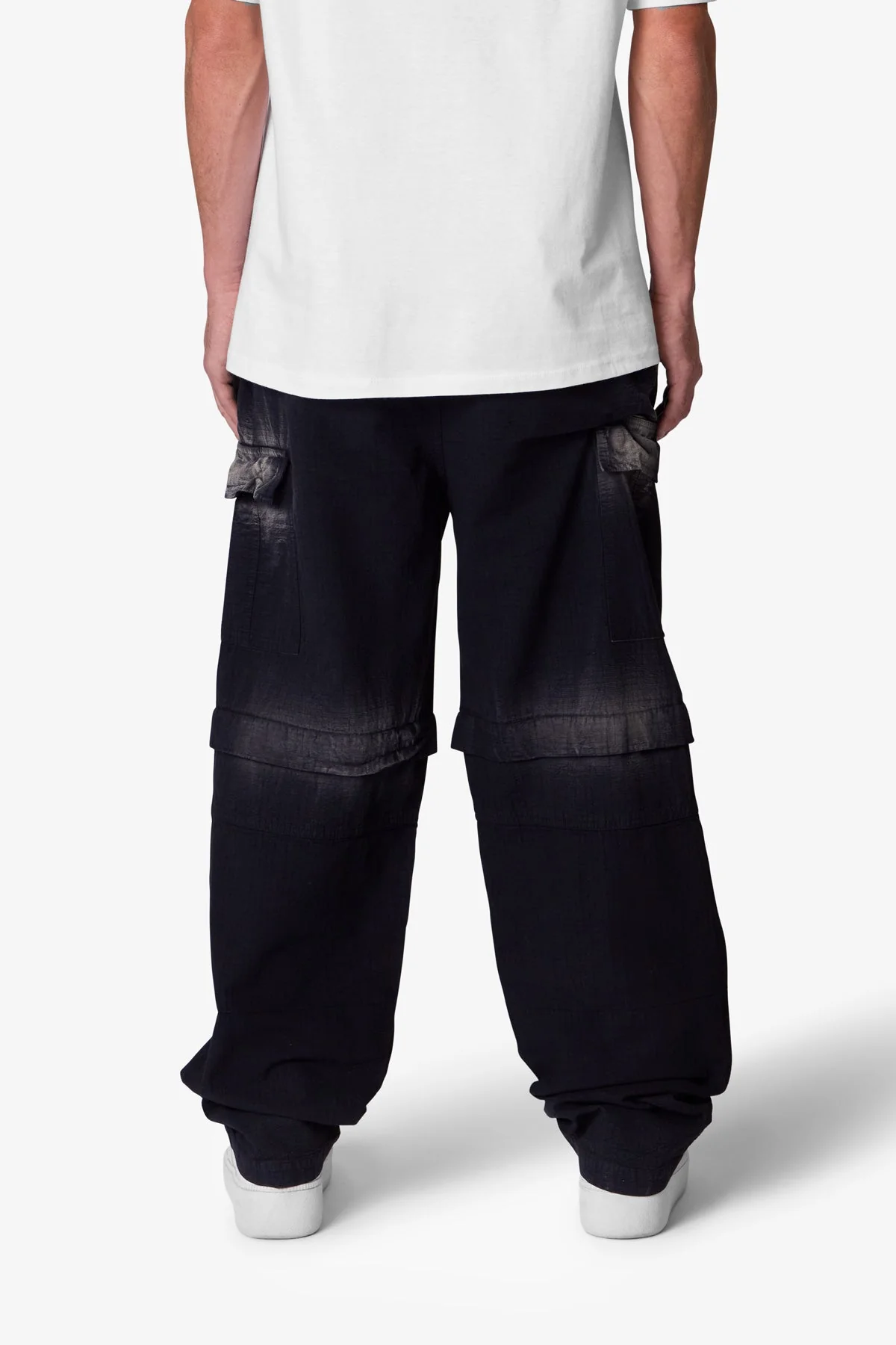 Oversized Cargo Pants - Washed Black - Image 6