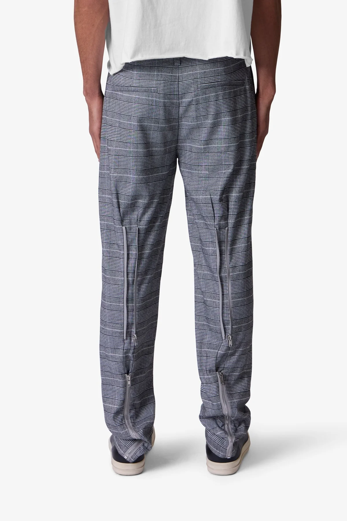 Punk Zip Trouser Pants - Black/Grey - Image 5