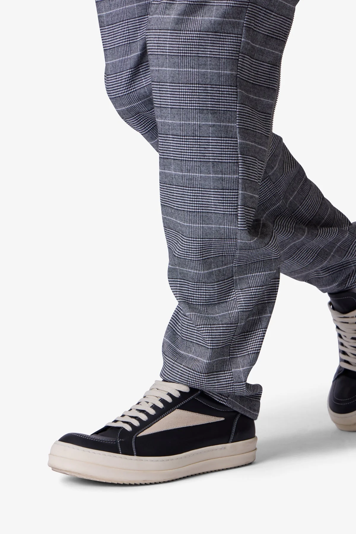 Punk Zip Trouser Pants - Black/Grey - Image 8