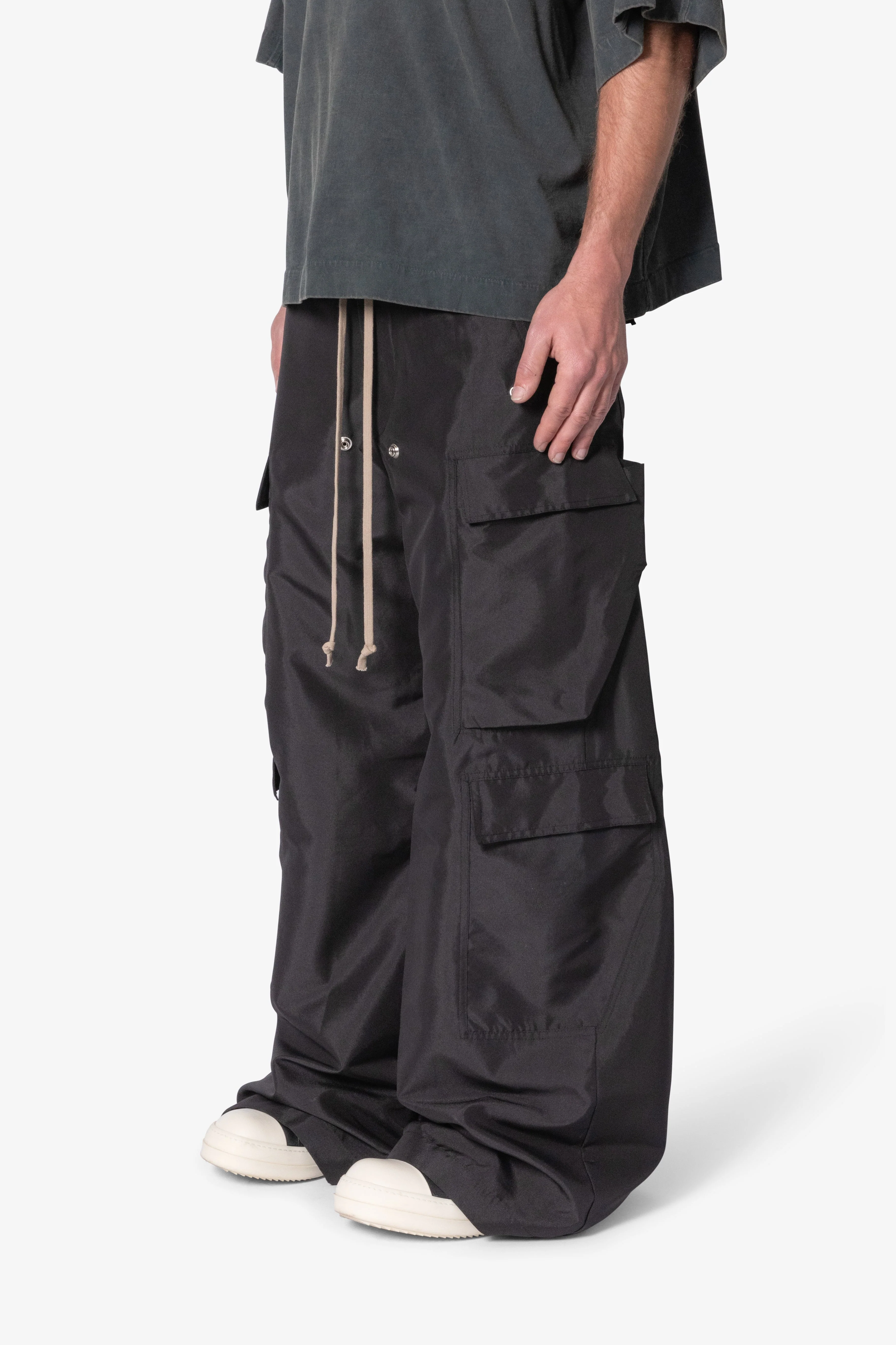 Rave Double Cargo Pants - Black - Image 3