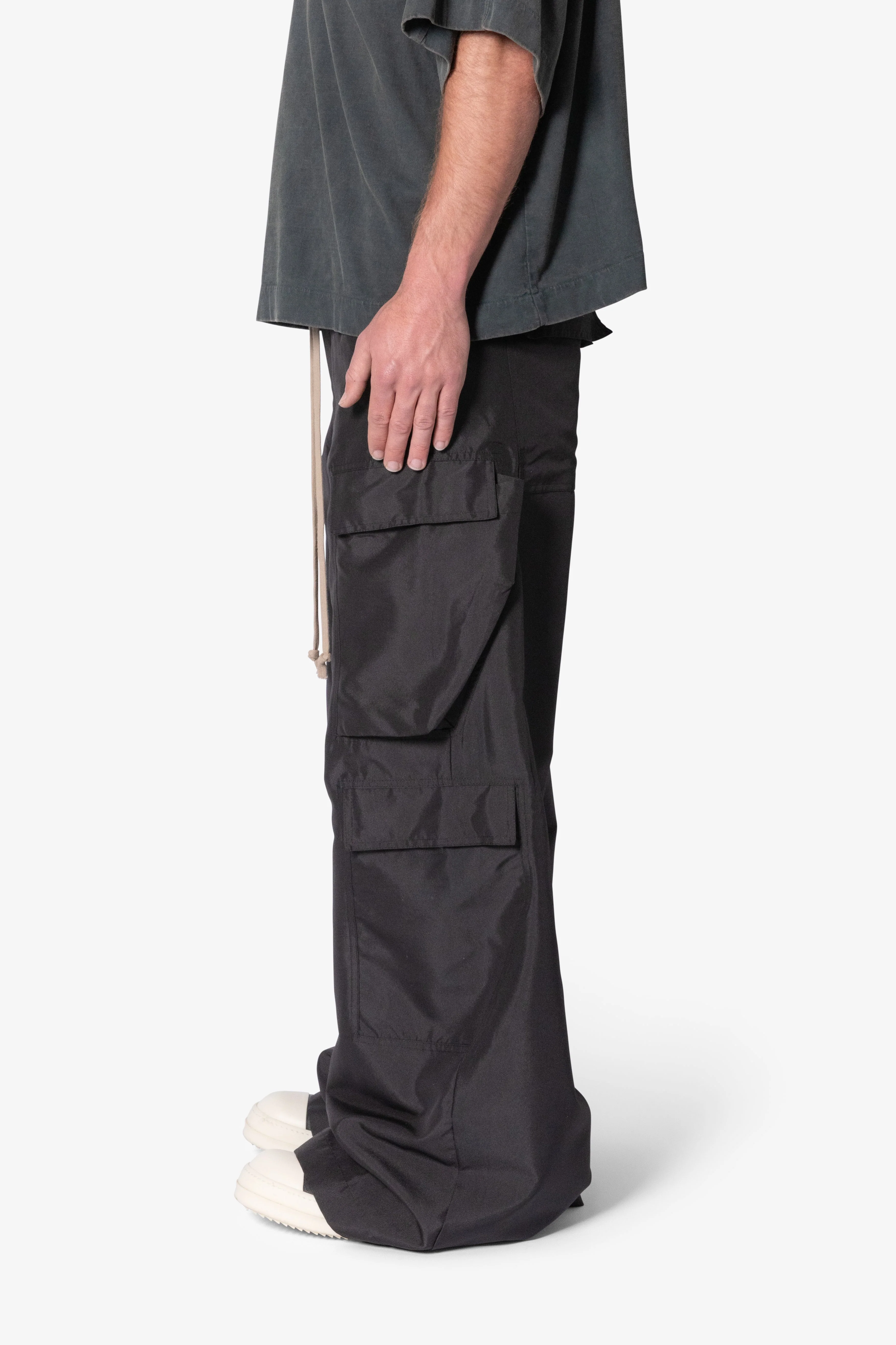 Rave Double Cargo Pants - Black - Image 4
