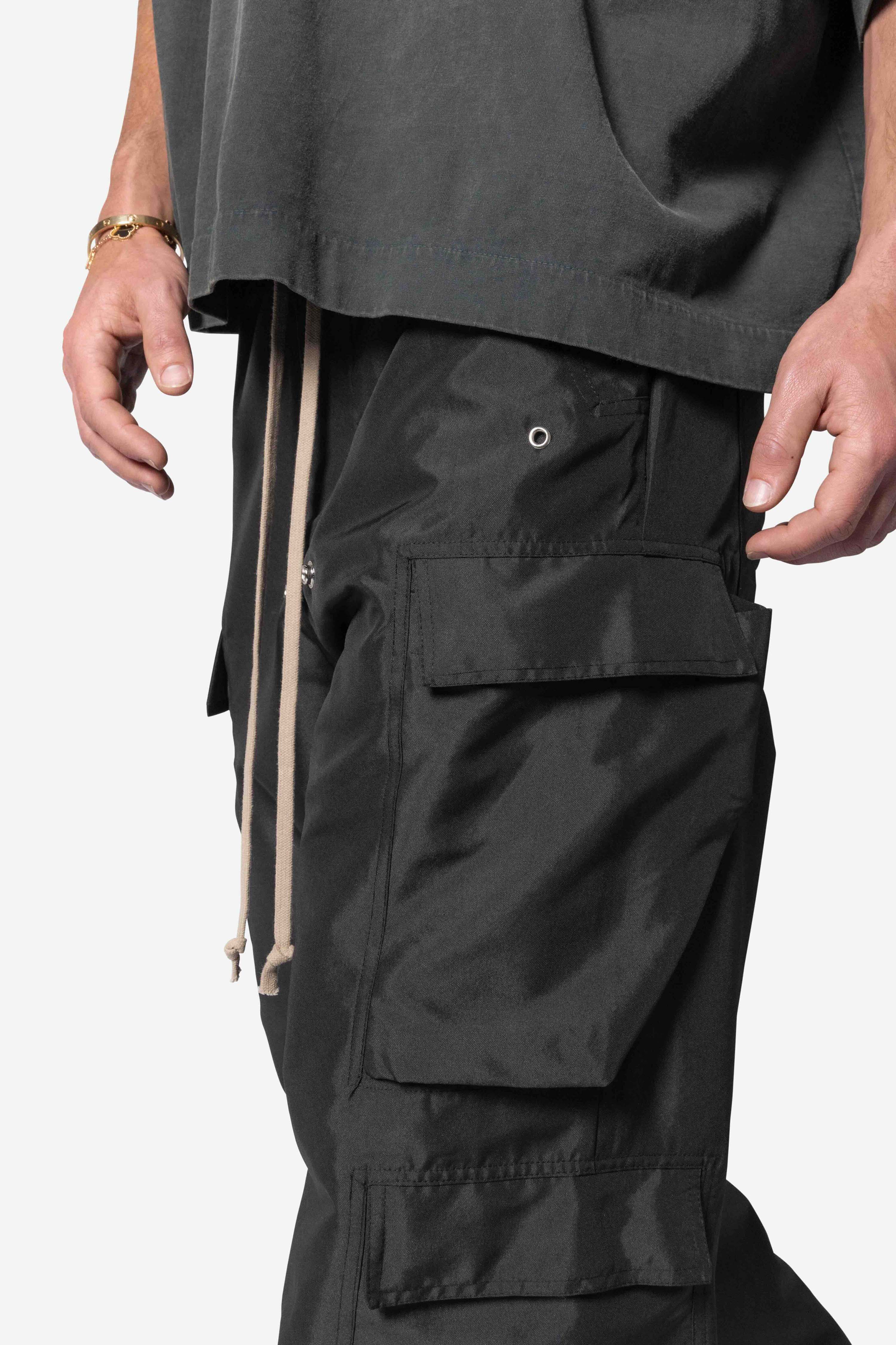 Rave Double Cargo Pants - Black - Image 7
