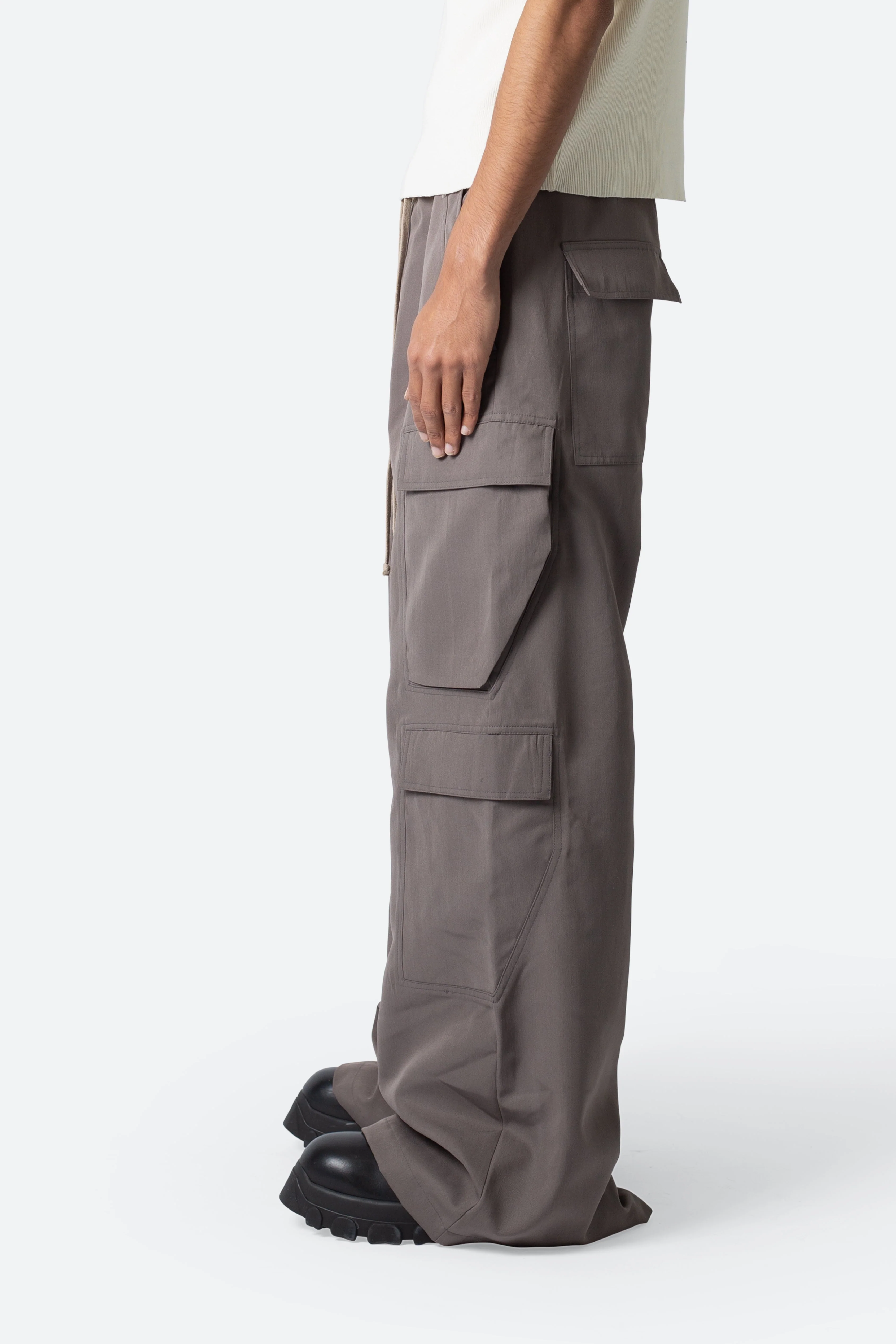 Rave Double Cargo Pants - Dusty Brown - Image 5