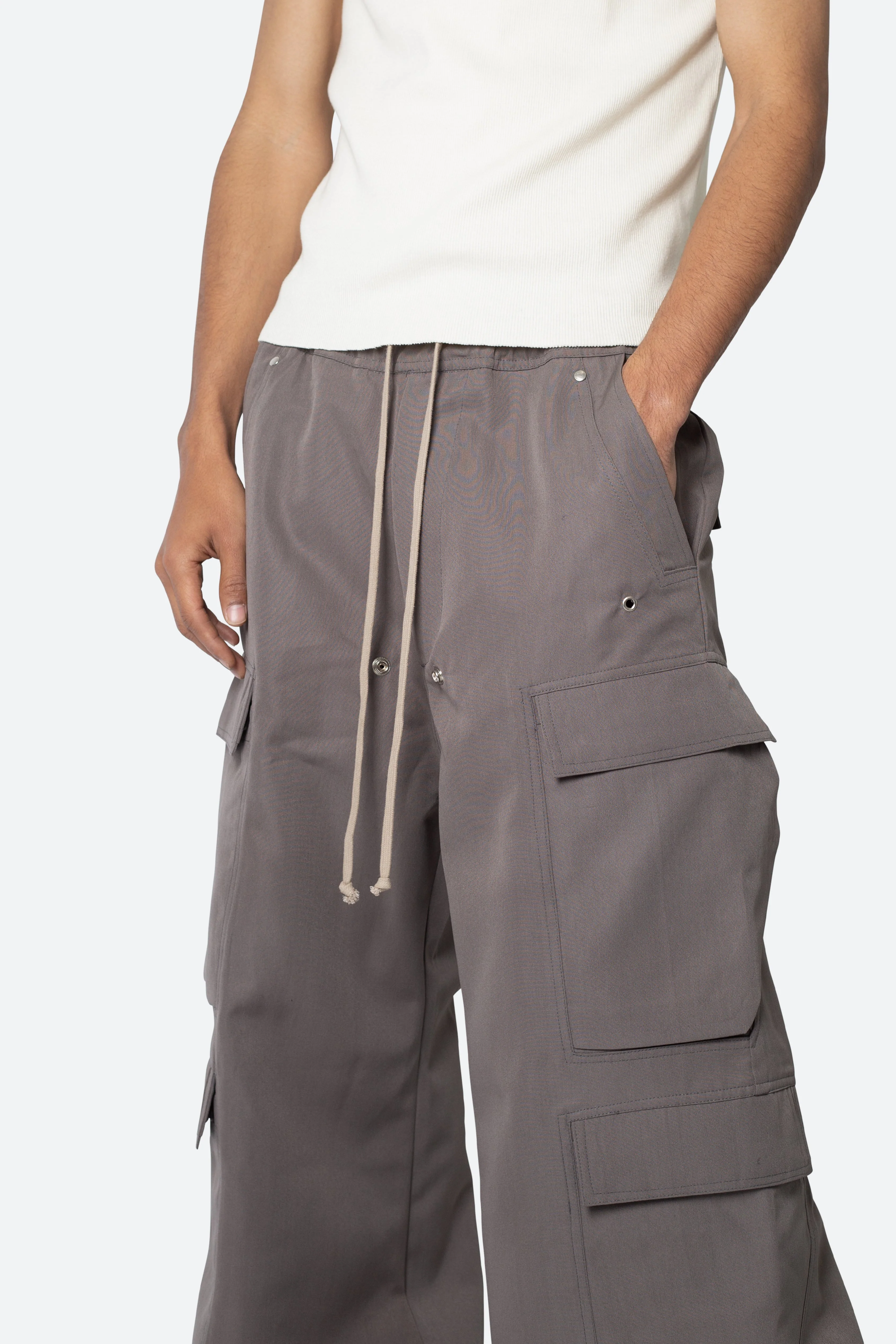Rave Double Cargo Pants - Dusty Brown - Image 7
