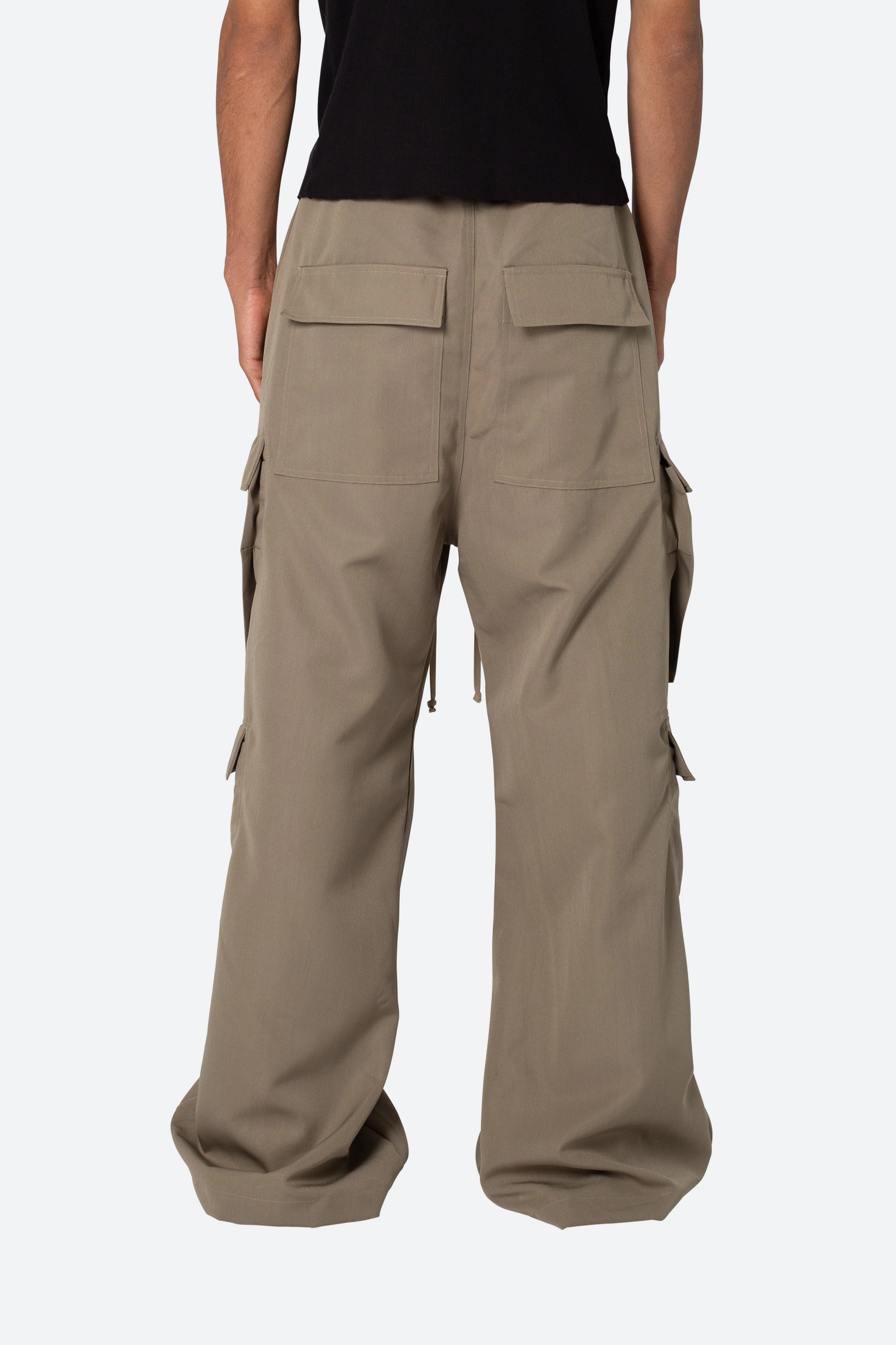 Rave Double Cargo Pants - Olive - Image 5