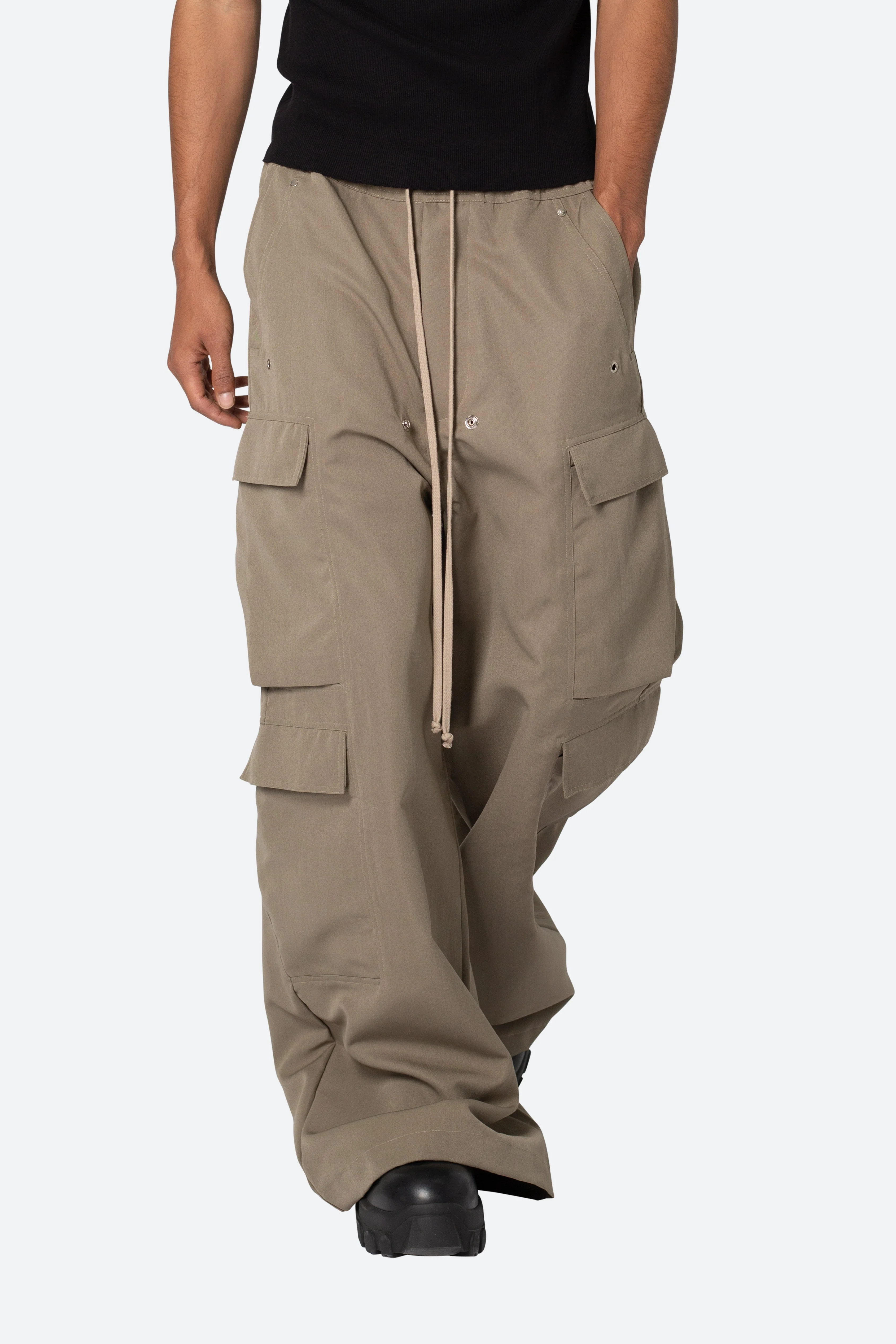 Rave Double Cargo Pants - Olive - Image 6