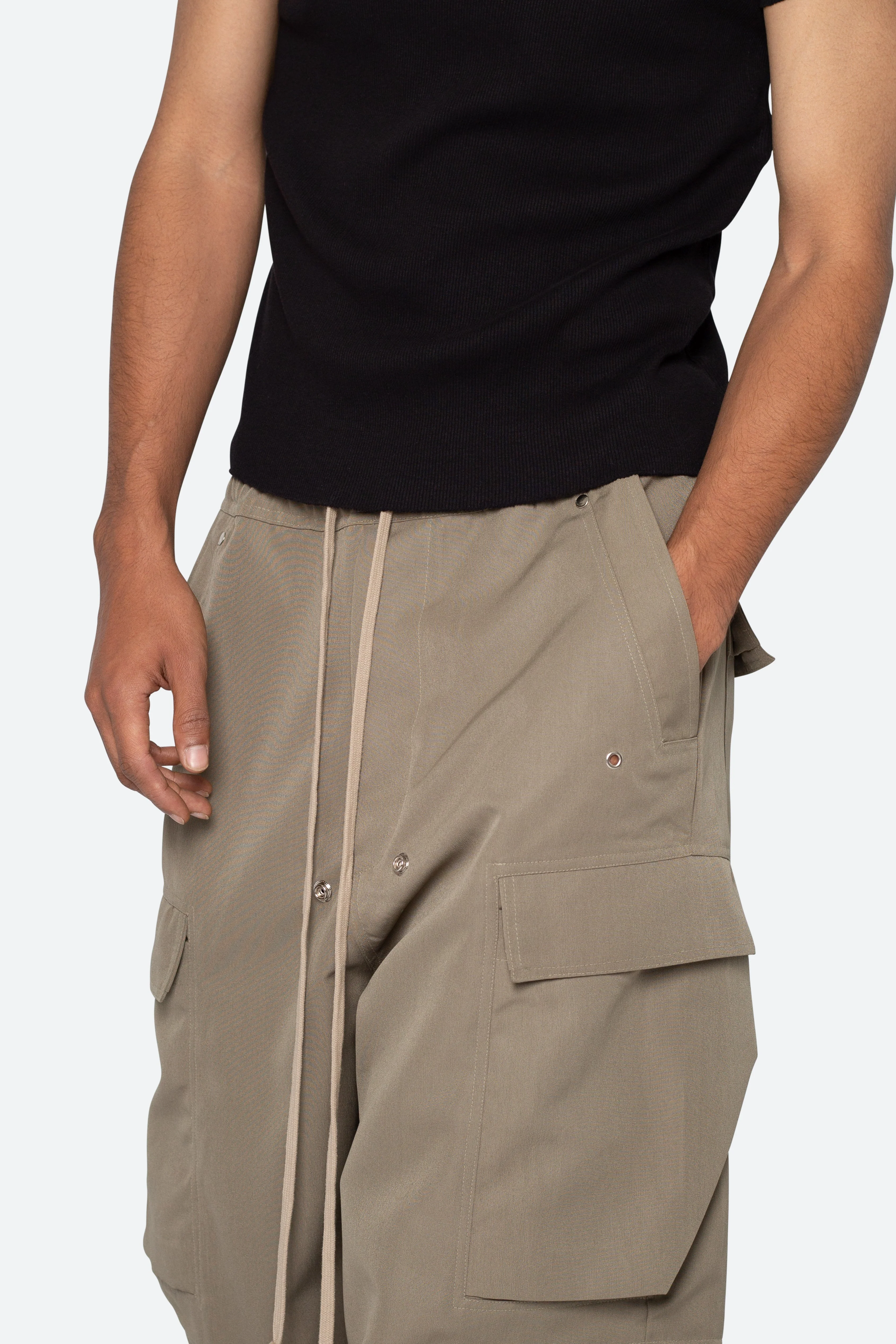 Rave Double Cargo Pants - Olive - Image 7