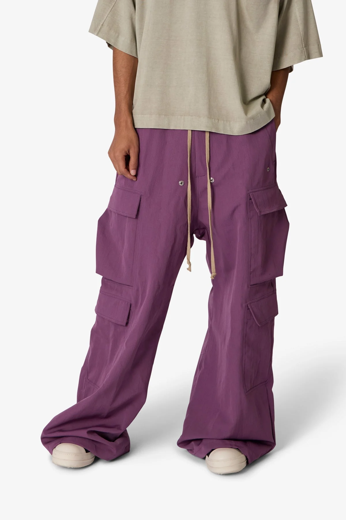 Rave Double Cargo Pants - Mauve - Image 6