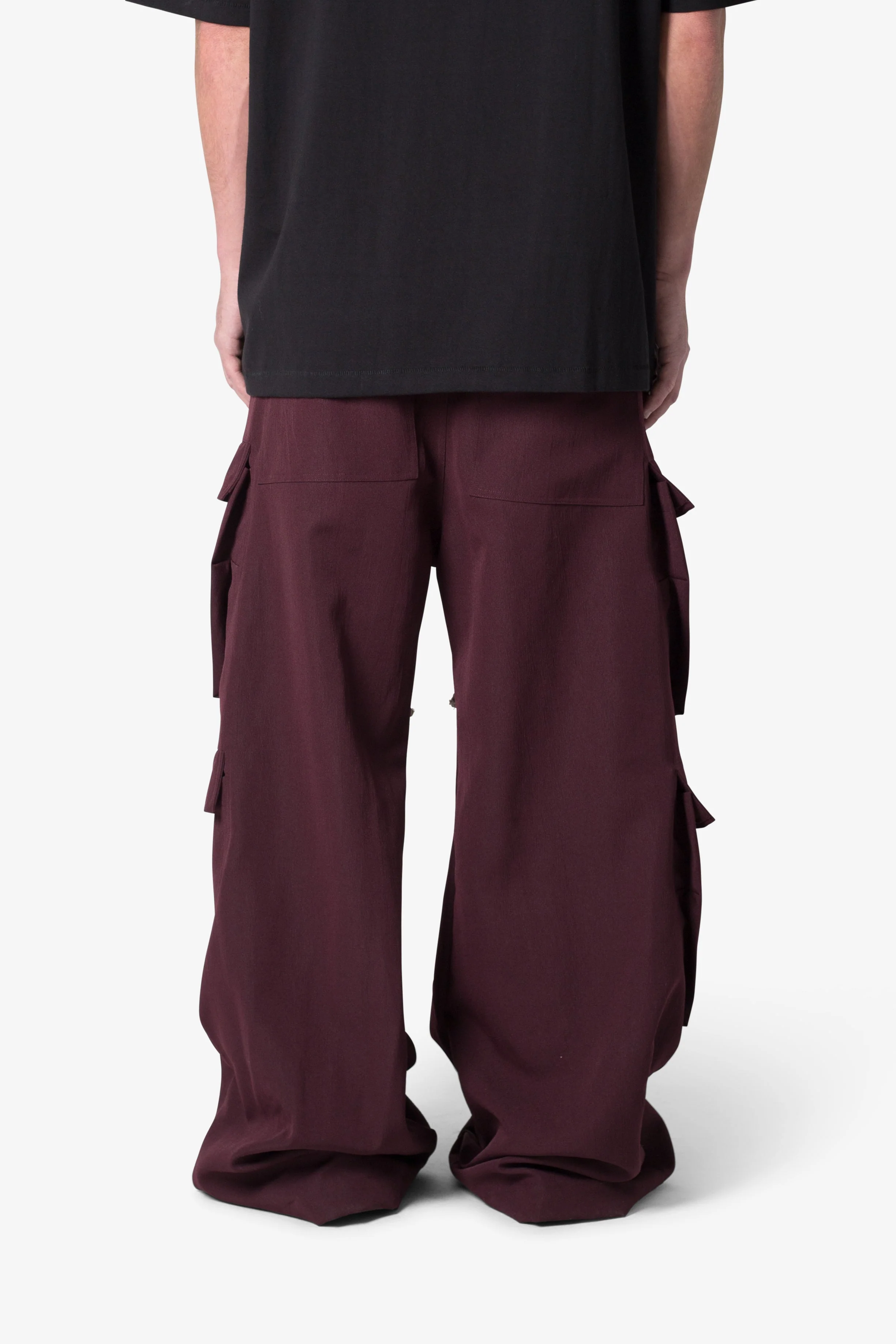 Rave Double Cargo Pants - Plum - Image 5