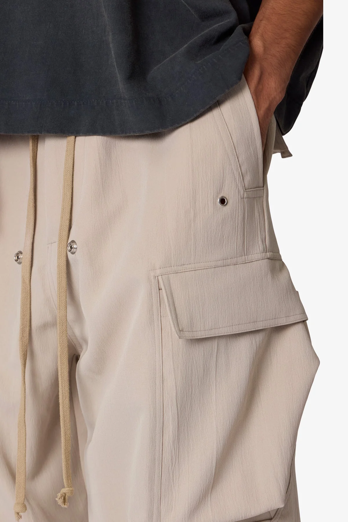 Rave Double Cargo Pants - Tan - Image 7