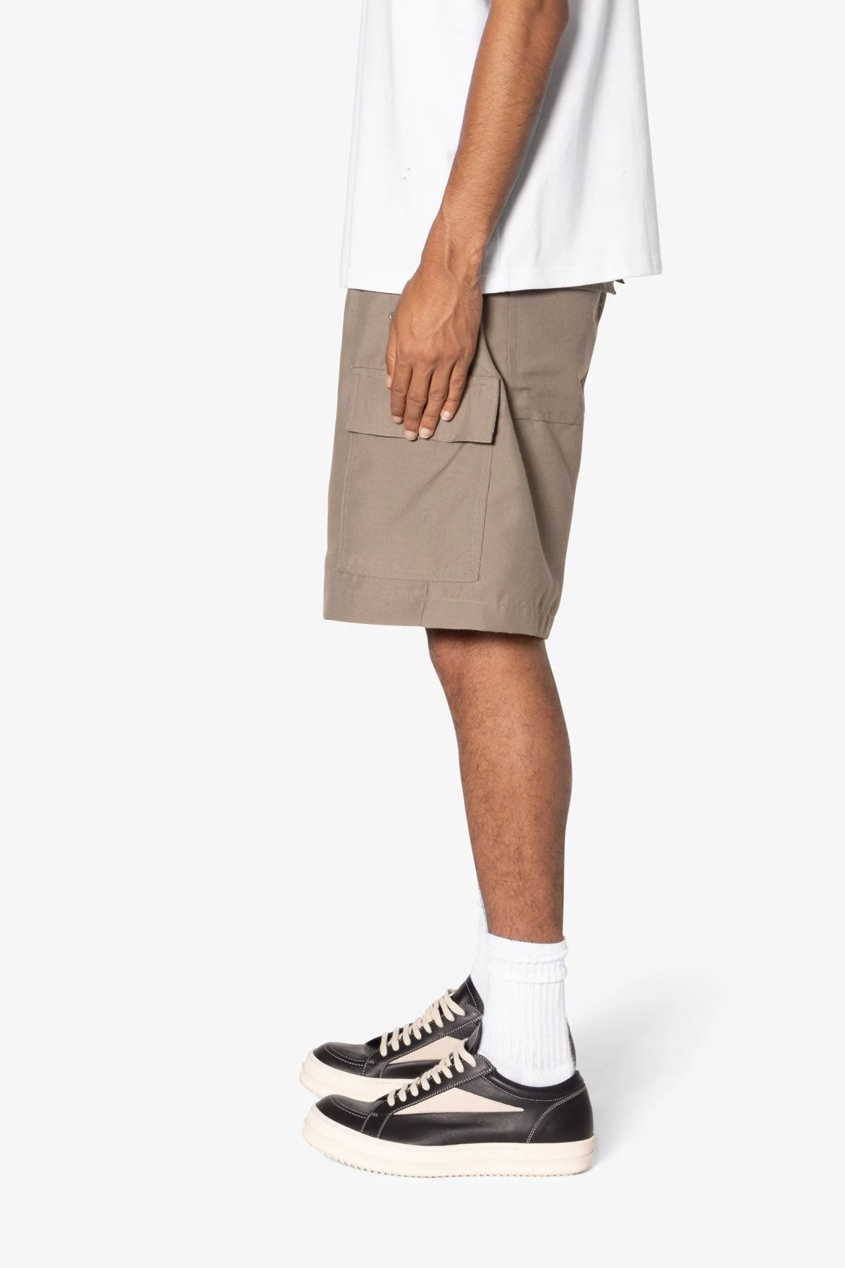 Rave Double Cargo Shorts - Olive - Image 5