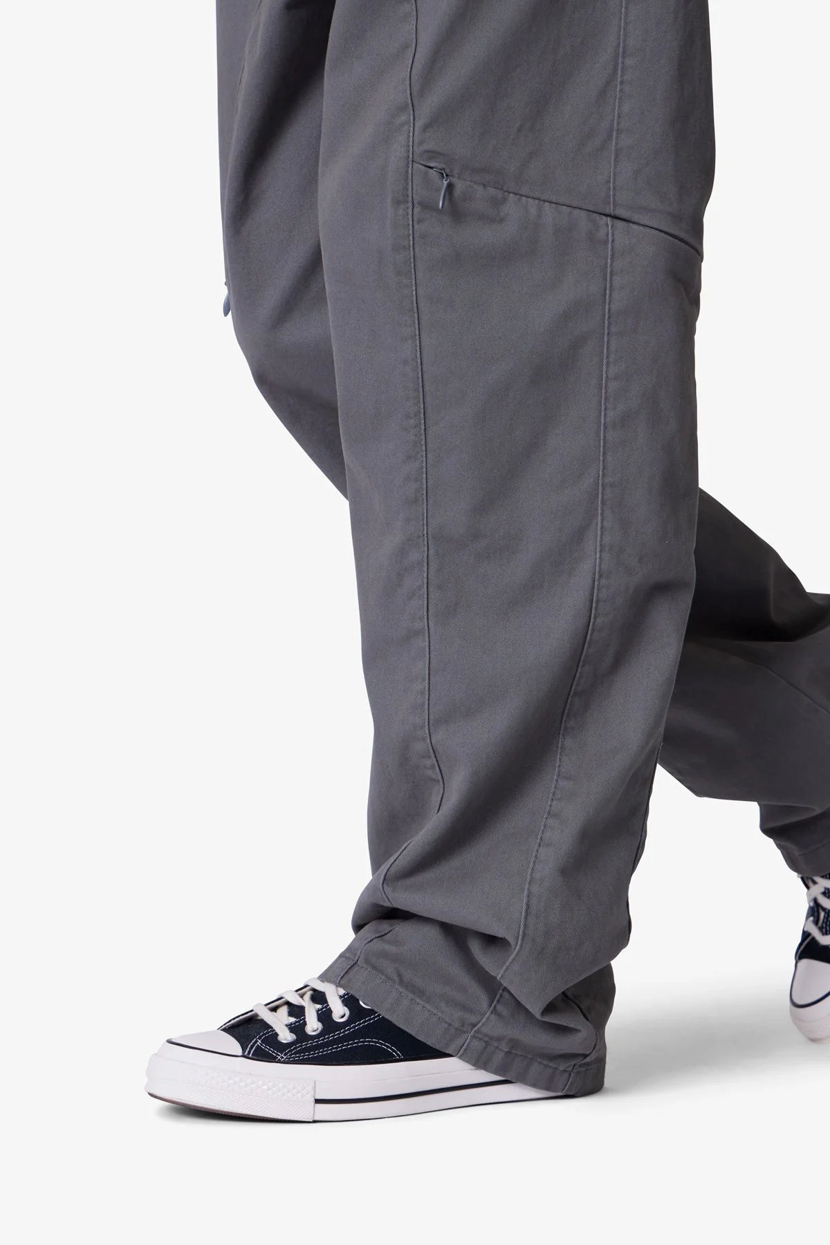 Secret Zipper Cargo Pants - Grey - Image 7