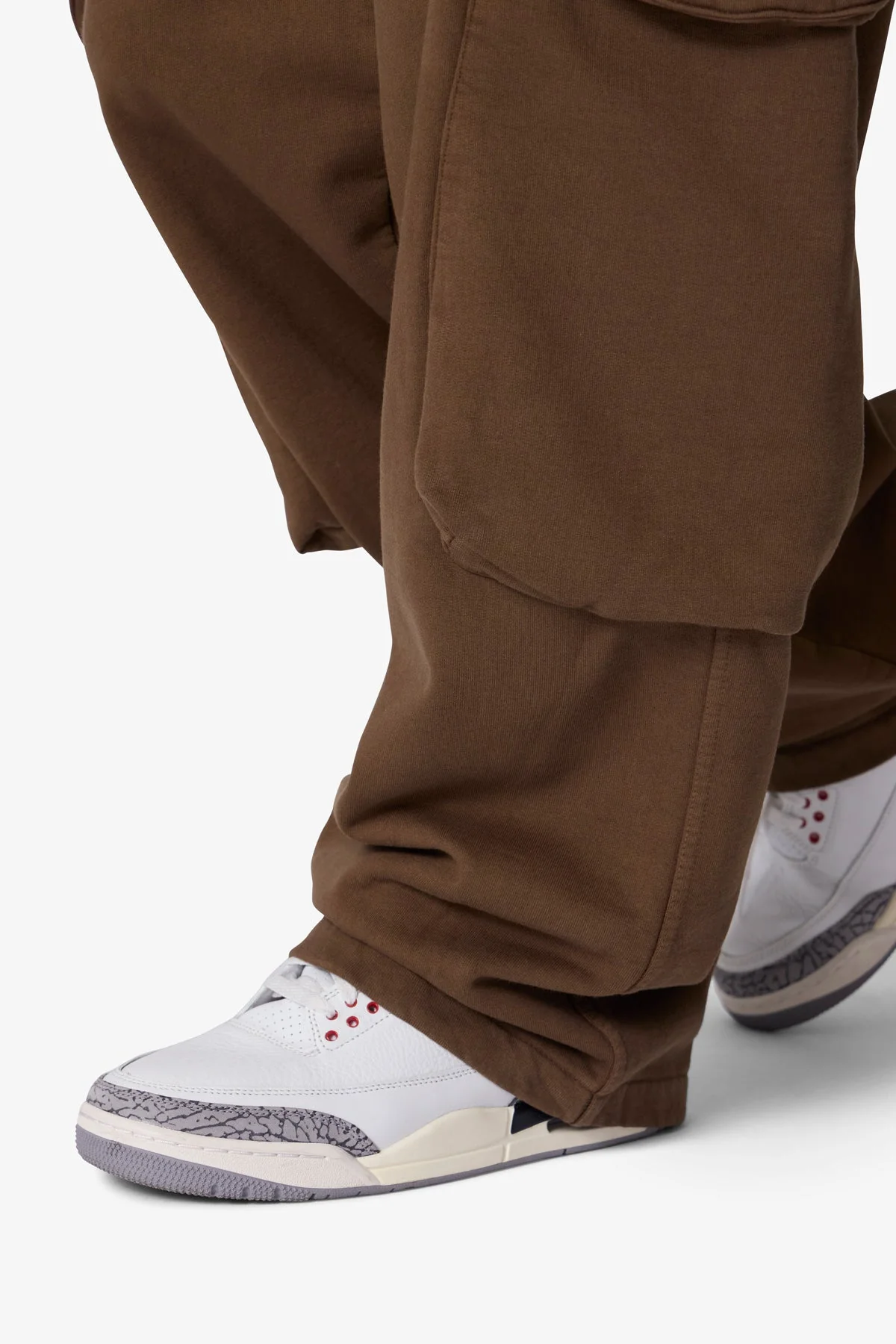 Side Cargo Pocket Sweatpants - Olive - Image 7