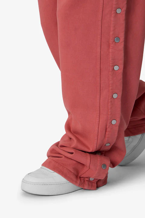 Side Snap Fleece Pants - Rust - Image 8