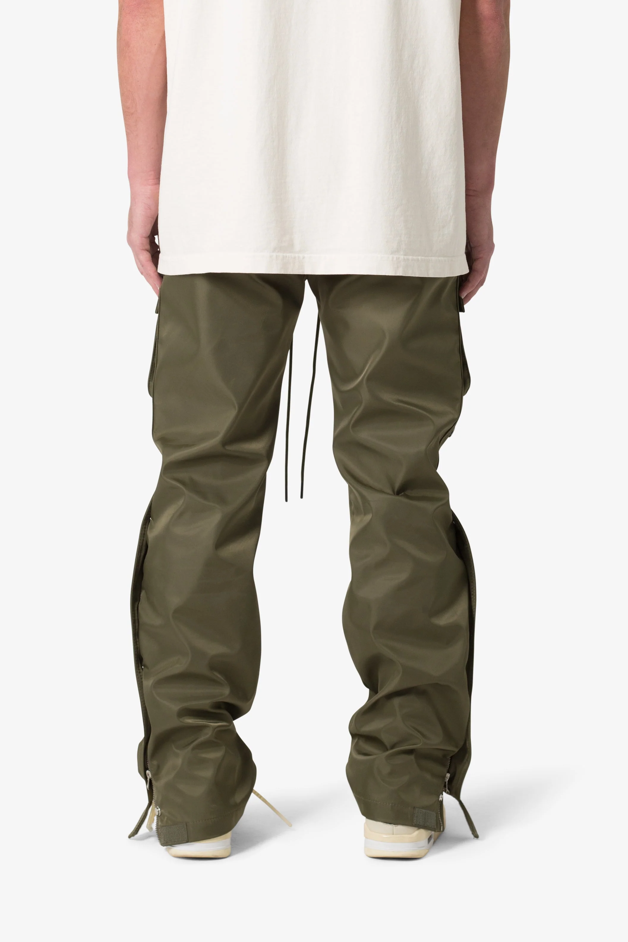 Snap Front Cargo Pants - Olive - Image 6